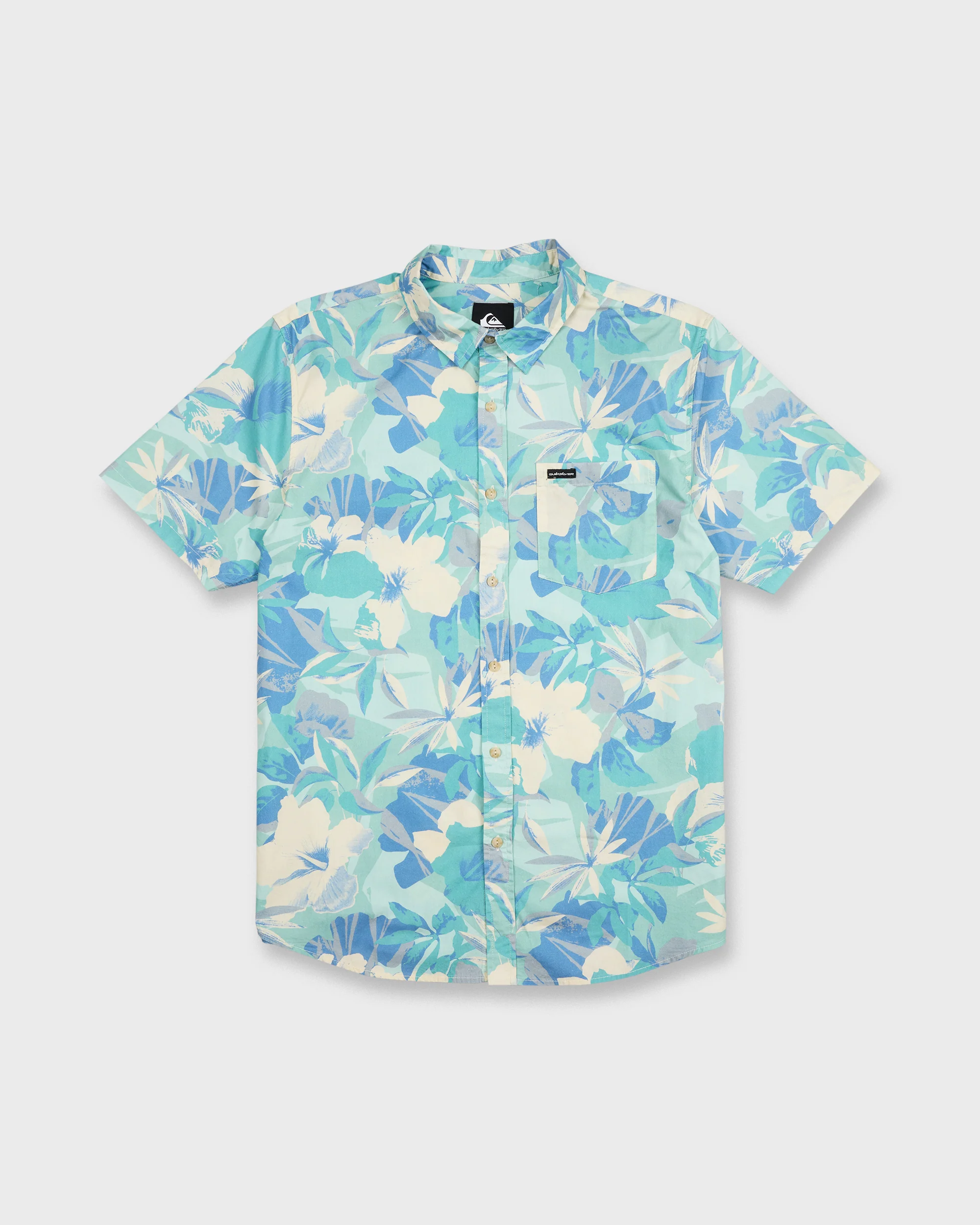Interact Floral Classic Short Sleeve Shirt - Blue Haze 6 Interact Floral Classic Short Sleeve Shirt - Blue Haze