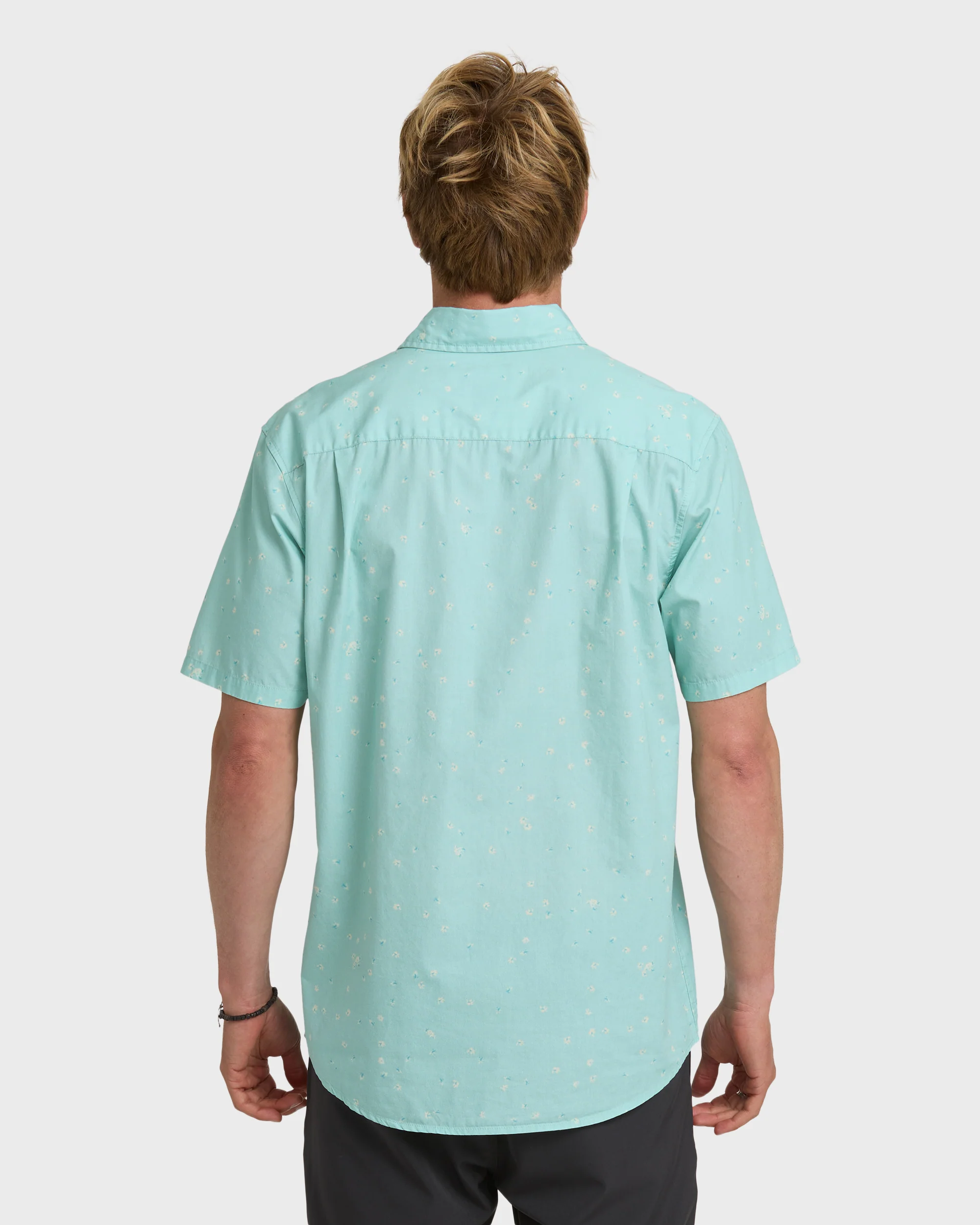Ditsy Blossom Classic Short Sleeve Shirt - Blue Haze 2 Ditsy Blossom Classic Short Sleeve Shirt - Blue Haze