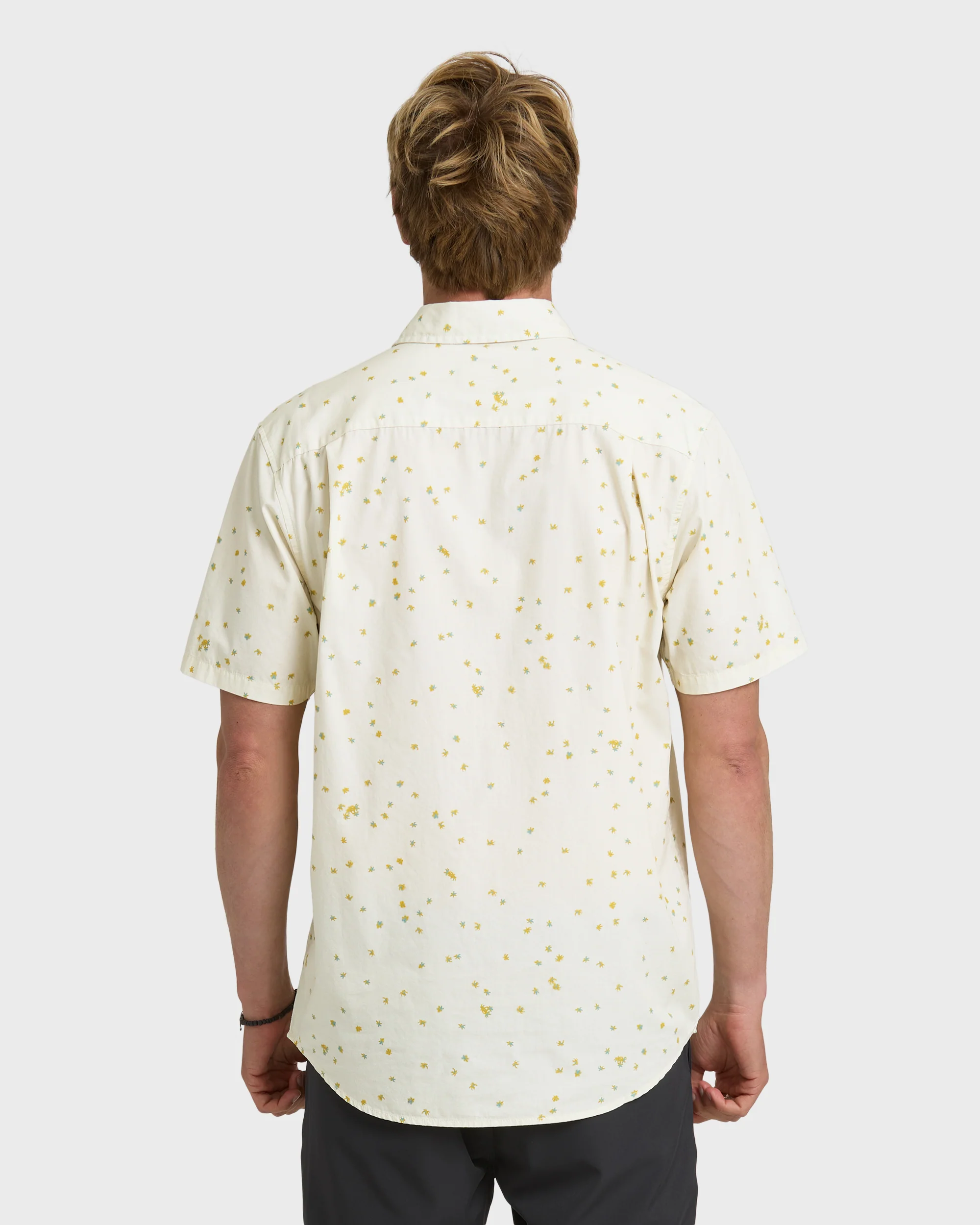 Ditsy Blossom Classic Short Sleeve Shirt - Bone White 2 Ditsy Blossom Classic Short Sleeve Shirt - Bone White