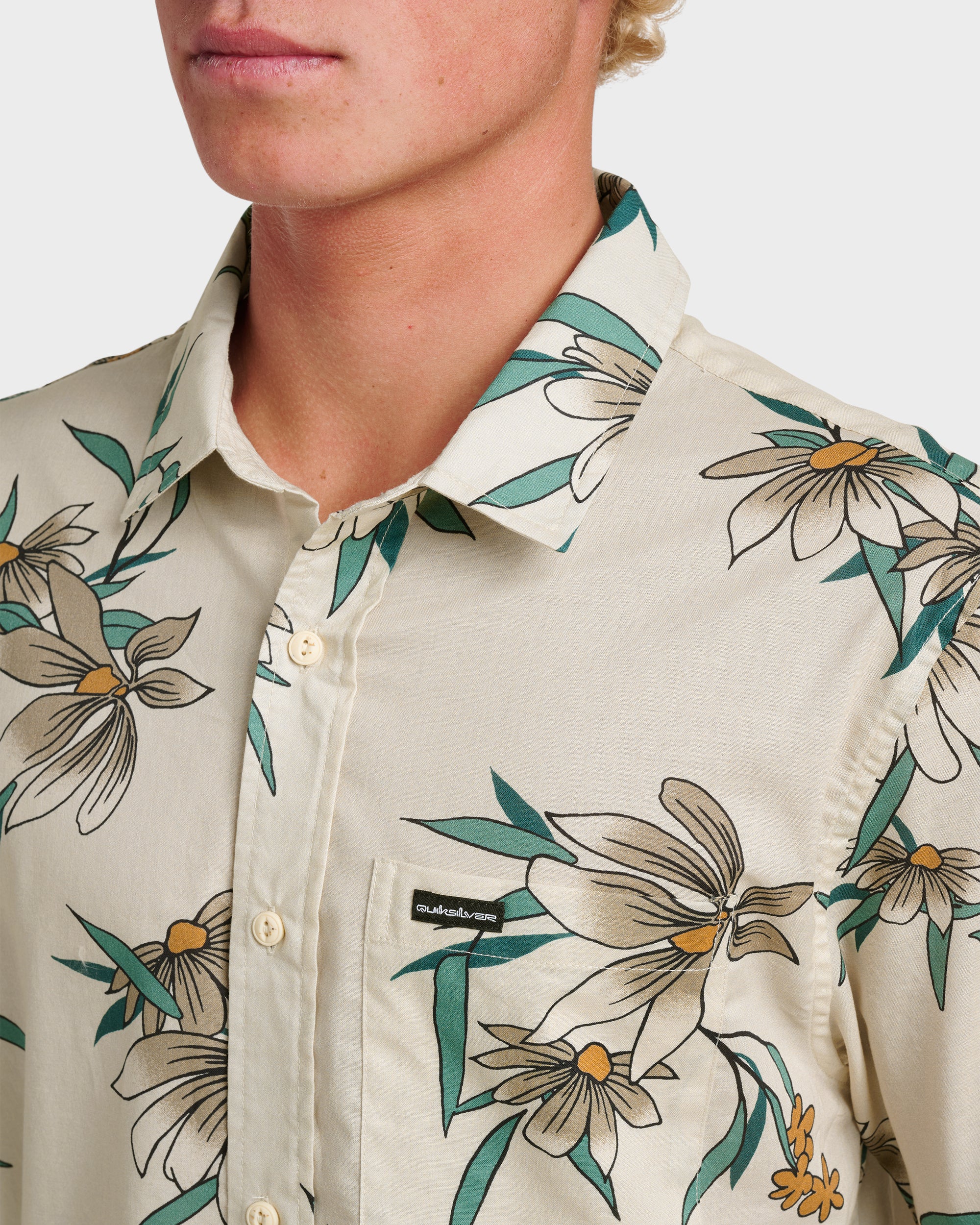 Costal Flora Classic Short Sleeve Shirt - Moonstruck 4 Costal Flora Classic Short Sleeve Shirt - Moonstruck