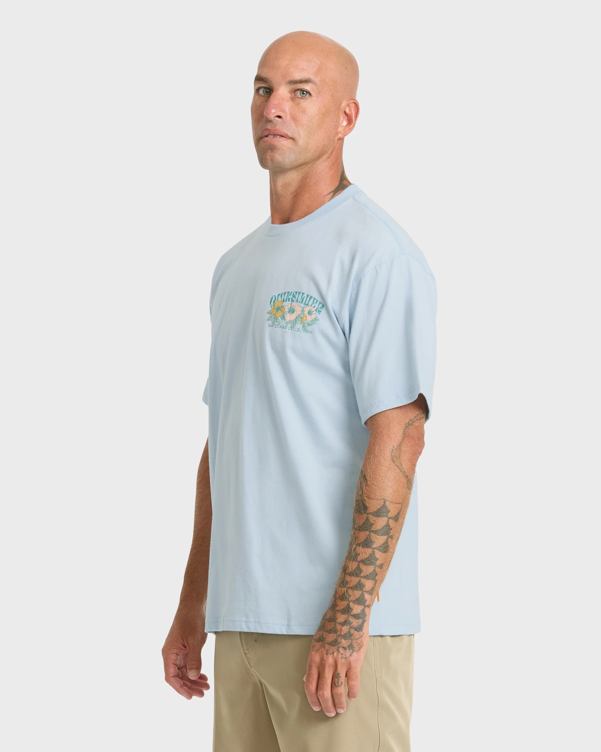 Waterman Las Flores Sueded Short Sleeve T-Shirt - Skyway 4 Waterman Las Flores Sueded Short Sleeve T-Shirt - Skyway