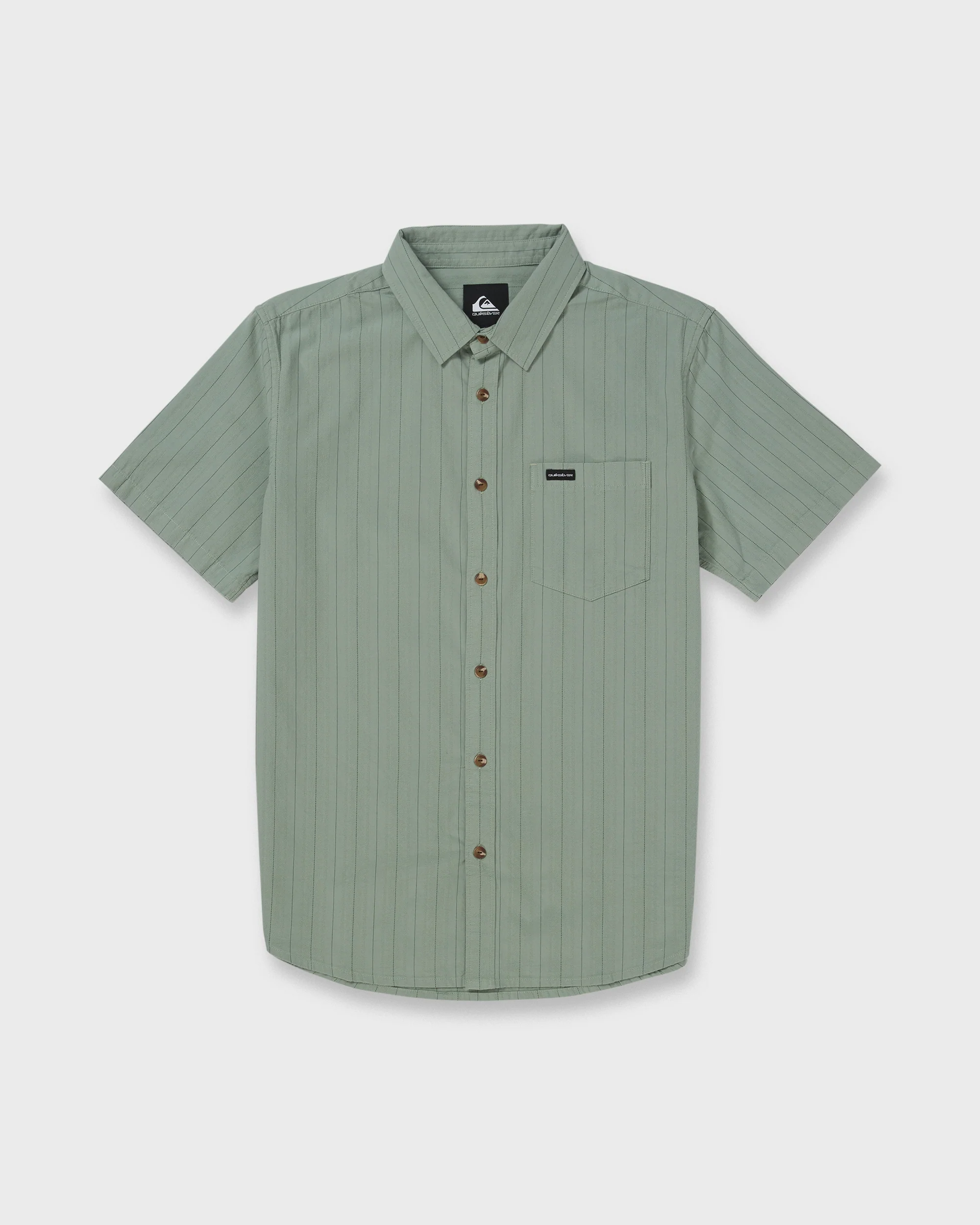 Dobby Stripe Classic Short Sleeve Shirt - Lily Pad 6 Dobby Stripe Classic Short Sleeve Shirt - Lily Pad