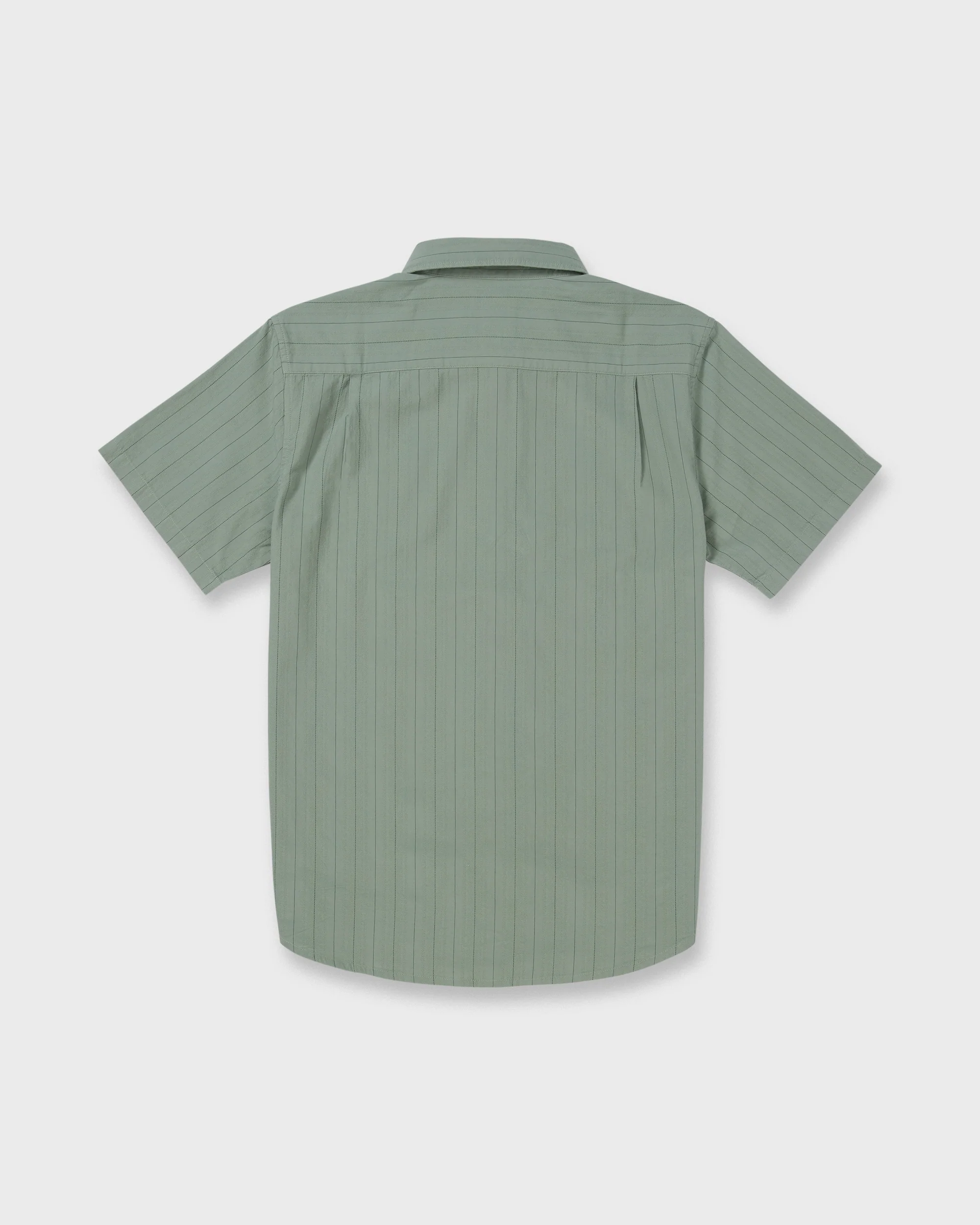 Dobby Stripe Classic Short Sleeve Shirt - Lily Pad 7 Dobby Stripe Classic Short Sleeve Shirt - Lily Pad