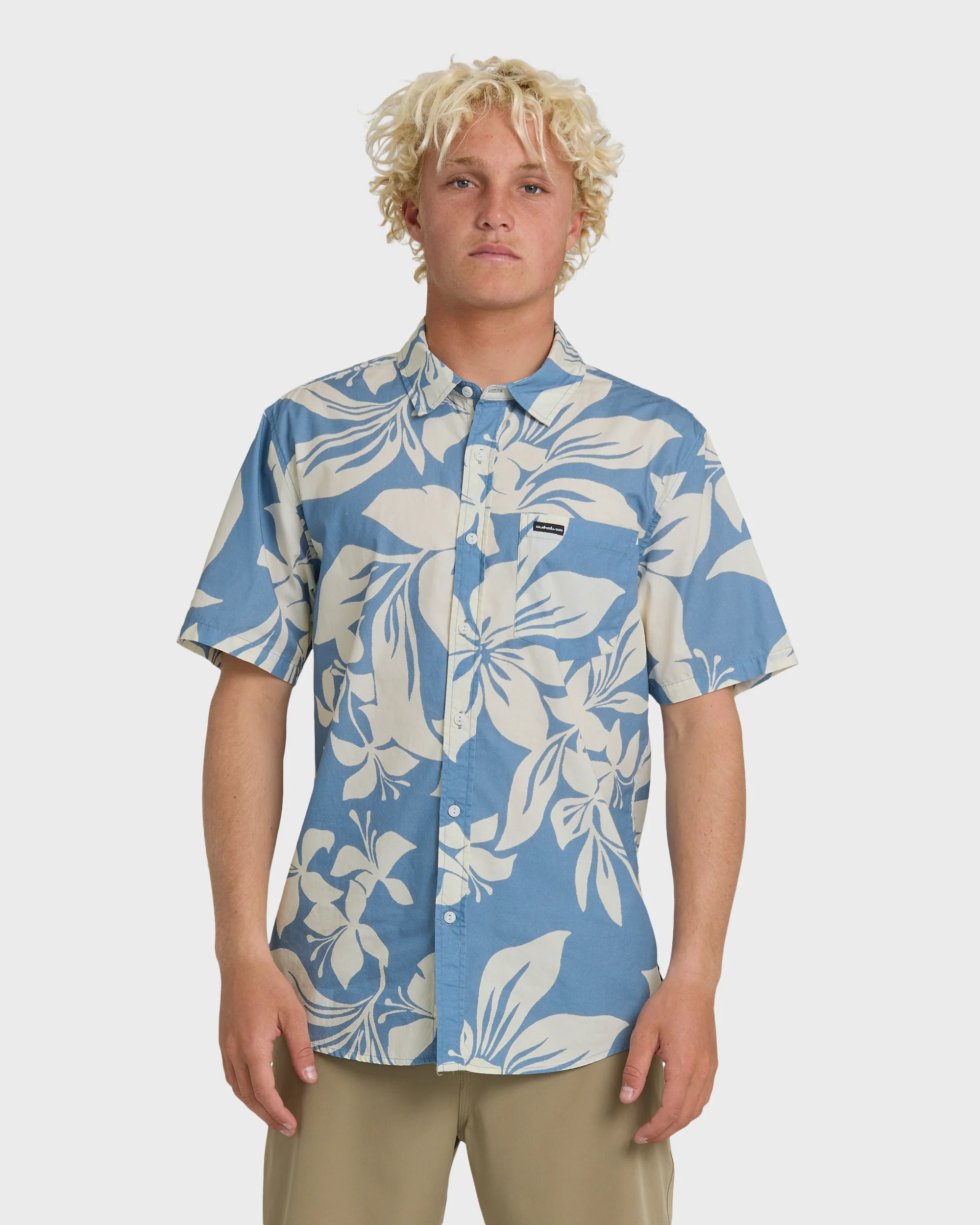 Kailua Classic Printed Short Sleeve Shirt - Riviera 1 Kailua Classic Printed Short Sleeve Shirt - Riviera