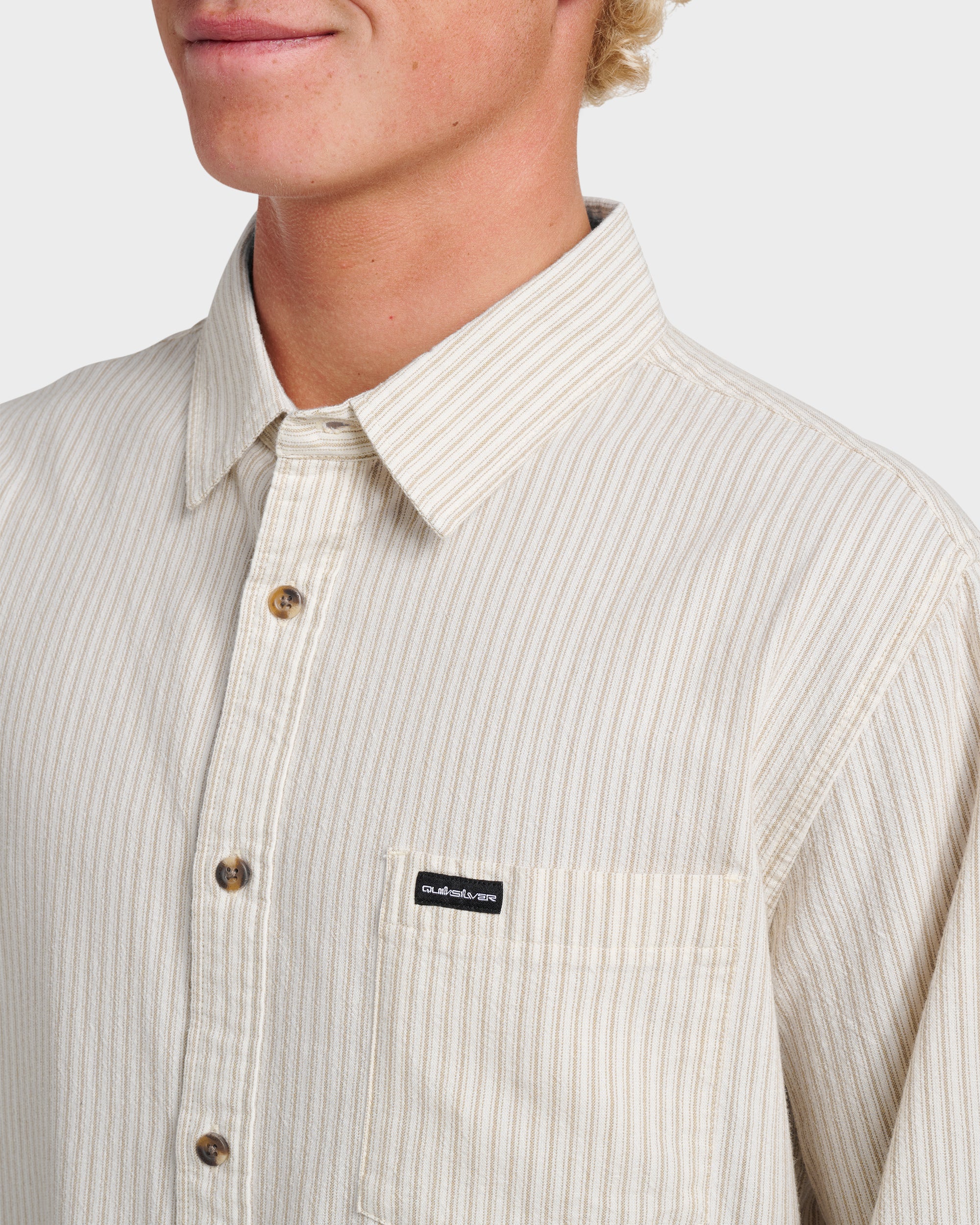 Oxford Stripe Classic Short Sleeve Shirt - Moonstruck 4 Oxford Stripe Classic Short Sleeve Shirt - Moonstruck