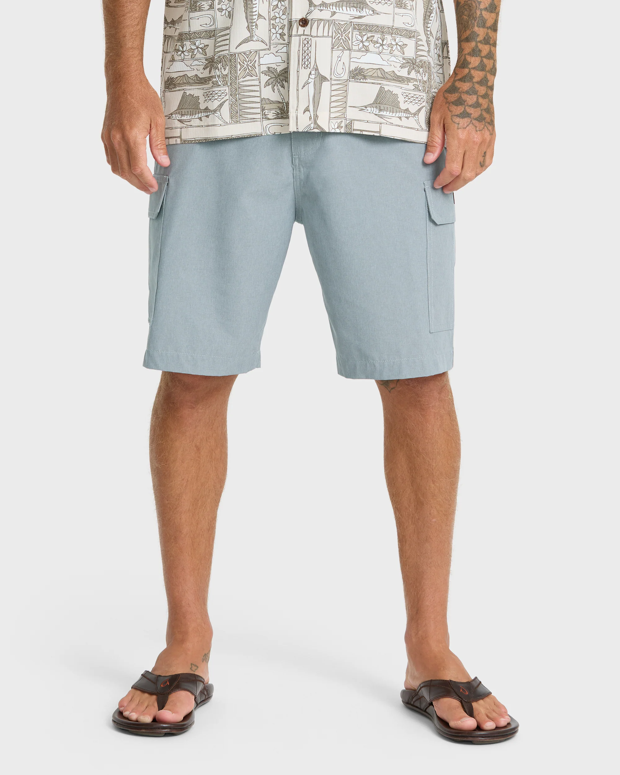 Legion Cargo 20" Amphibian Hybrid Shorts - Frost Gray Heather