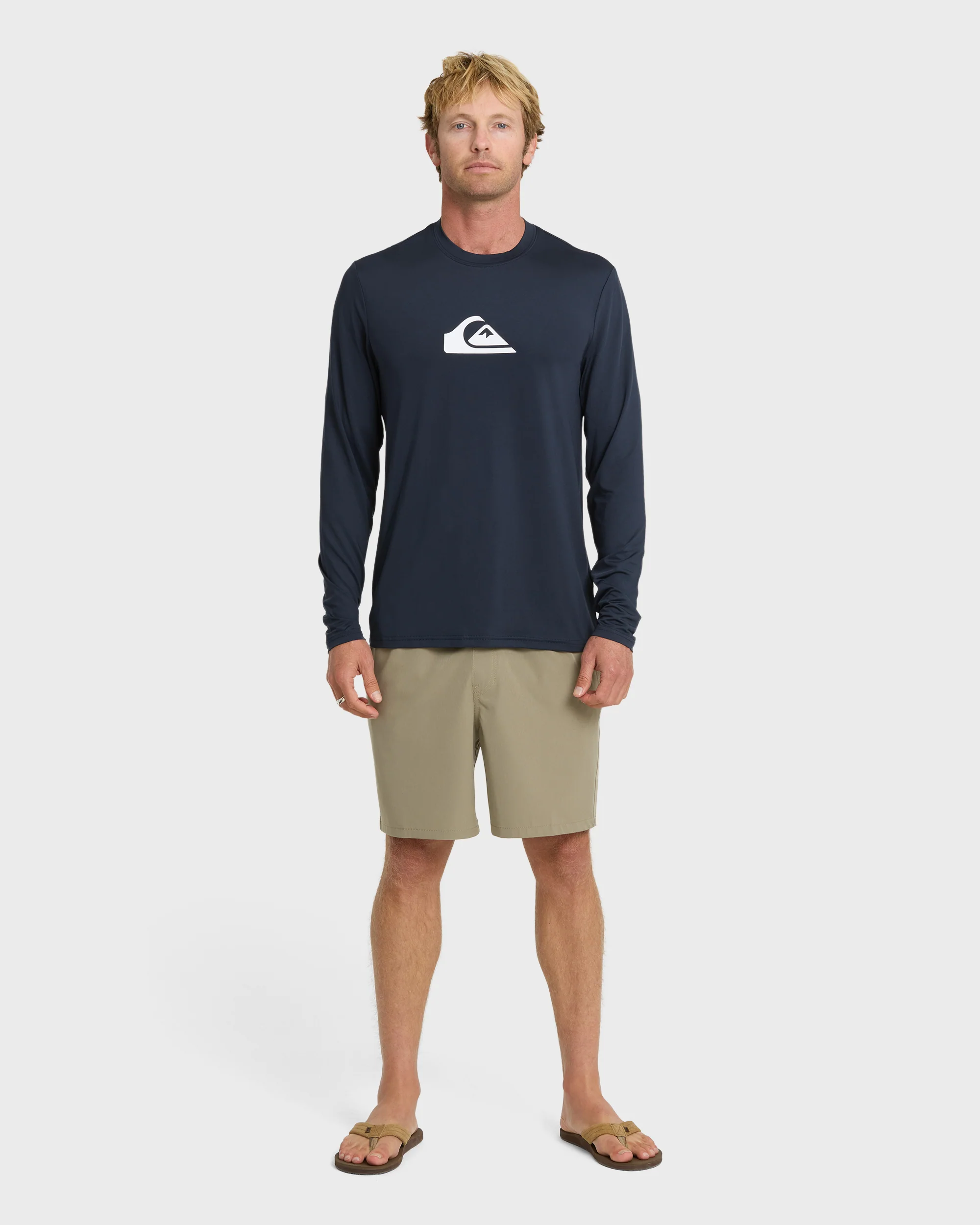 Comp Logo Large Logo Long Sleeve Rashguard - Navy 3 Comp Logo Large Logo Long Sleeve Rashguard - Navy
