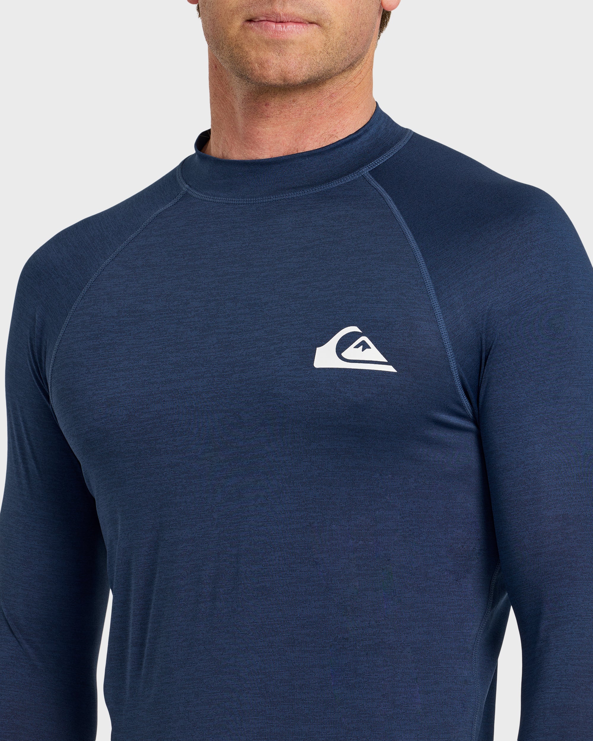 Everyday UPF 50 Long Sleeve Rashguard - Navy Heather 5 Everyday UPF 50 Long Sleeve Rashguard - Navy Heather