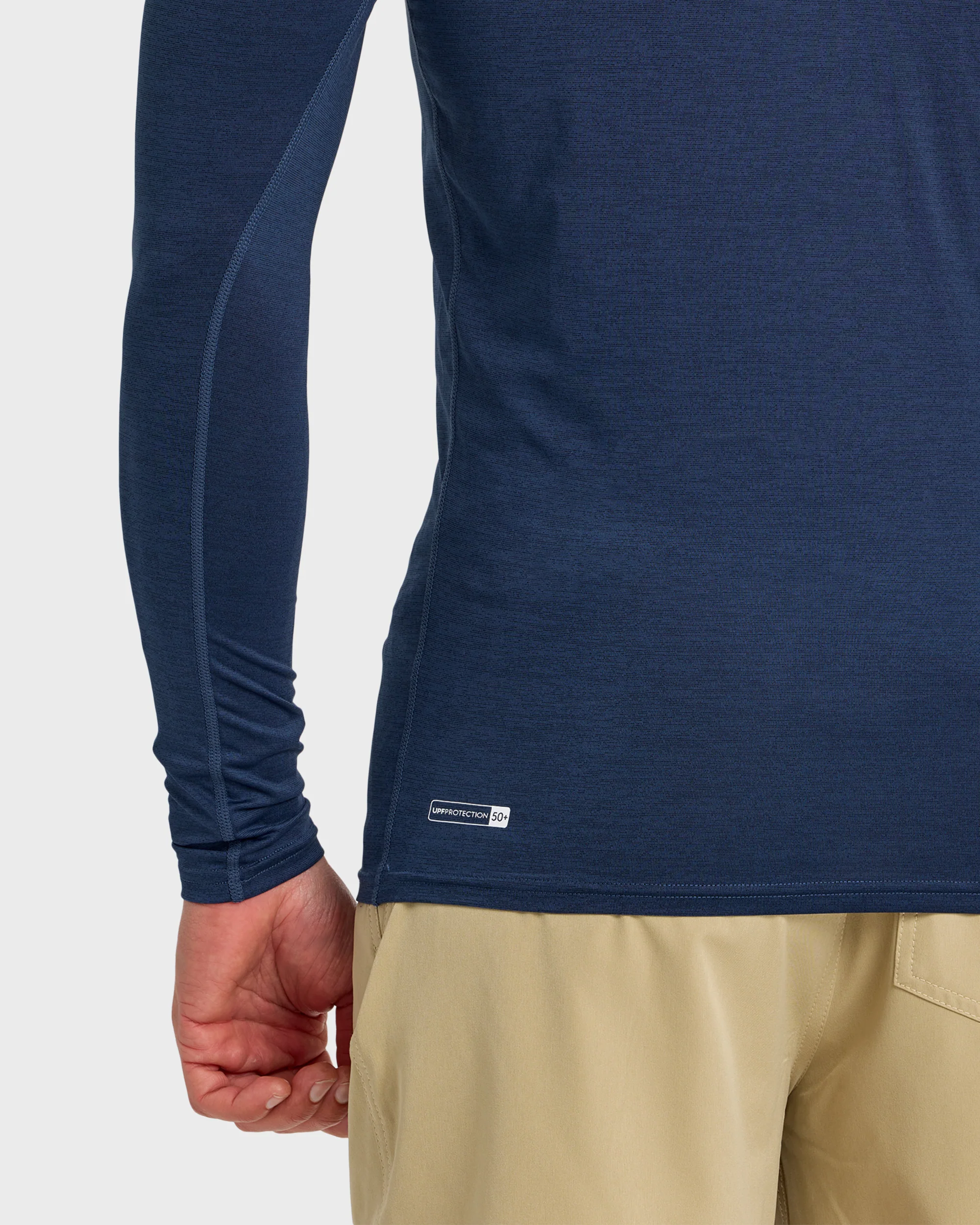 Everyday UPF 50 Long Sleeve Rashguard - Navy Heather 7 Everyday UPF 50 Long Sleeve Rashguard - Navy Heather