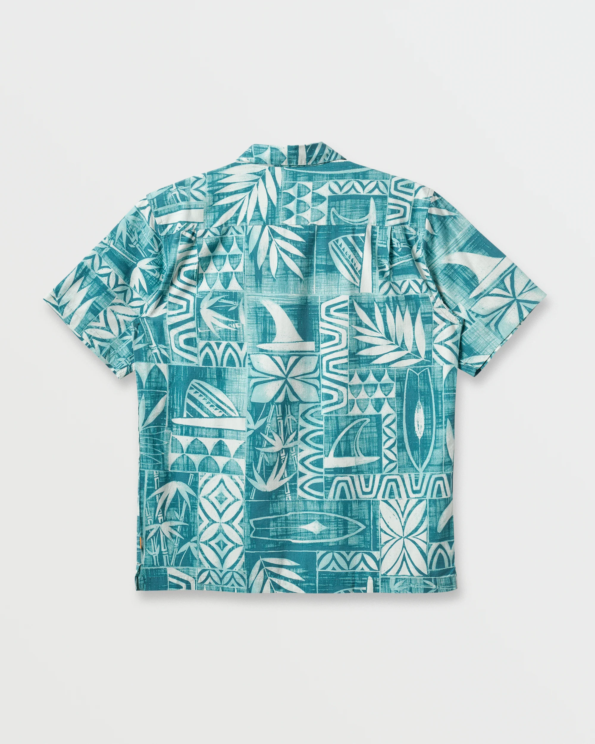 Waterman Talk Story Short Sleeve Shirt - Aqua Sea 6 Waterman Talk Story Short Sleeve Shirt - Aqua Sea