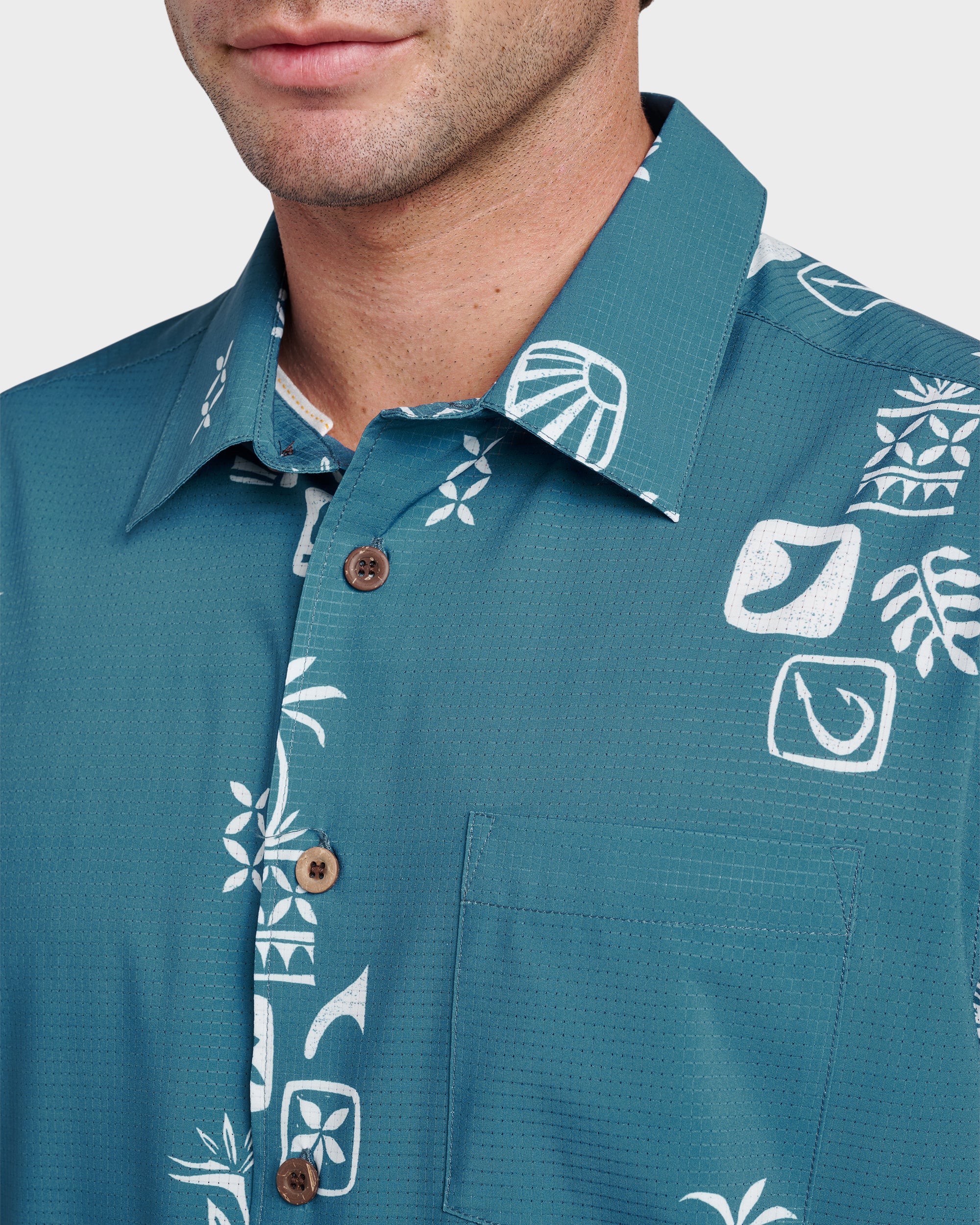 Waterman Mystic Fin Shirt - Real Teal 4 Waterman Mystic Fin Shirt - Real Teal