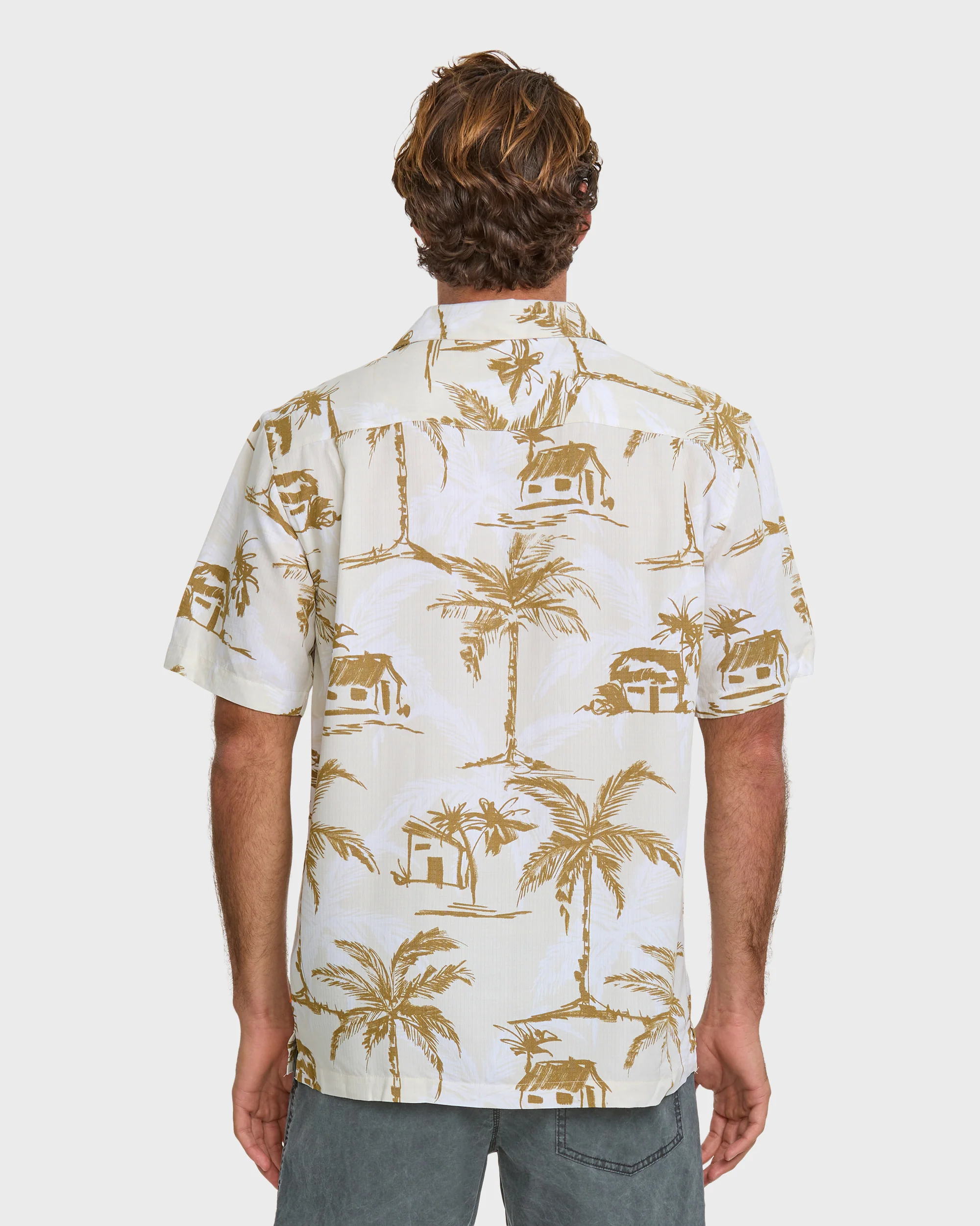 Waterman Off The Grid Shirt - Bone White 2 Waterman Off The Grid Shirt - Bone White