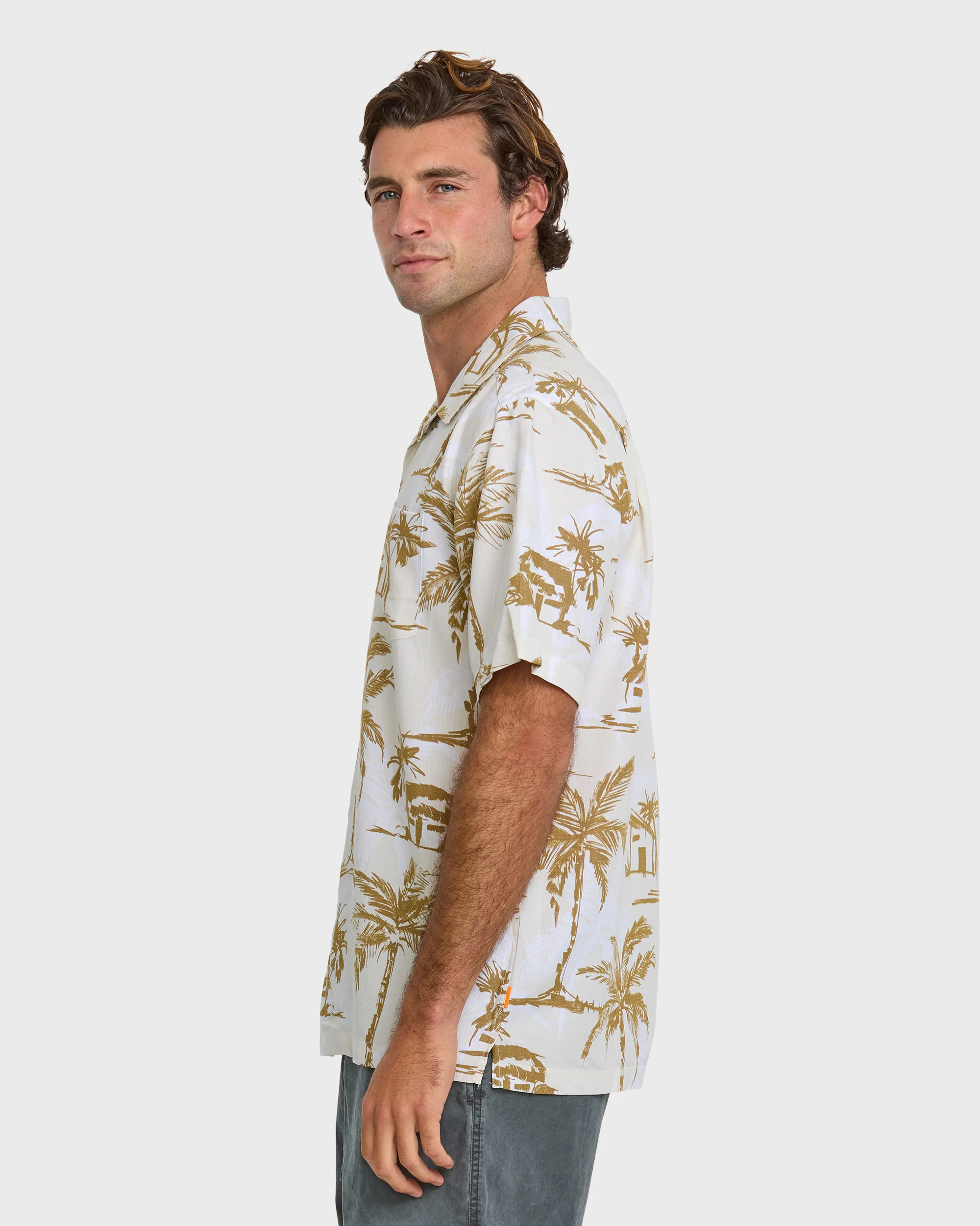 Waterman Off The Grid Shirt - Bone White 4 Waterman Off The Grid Shirt - Bone White