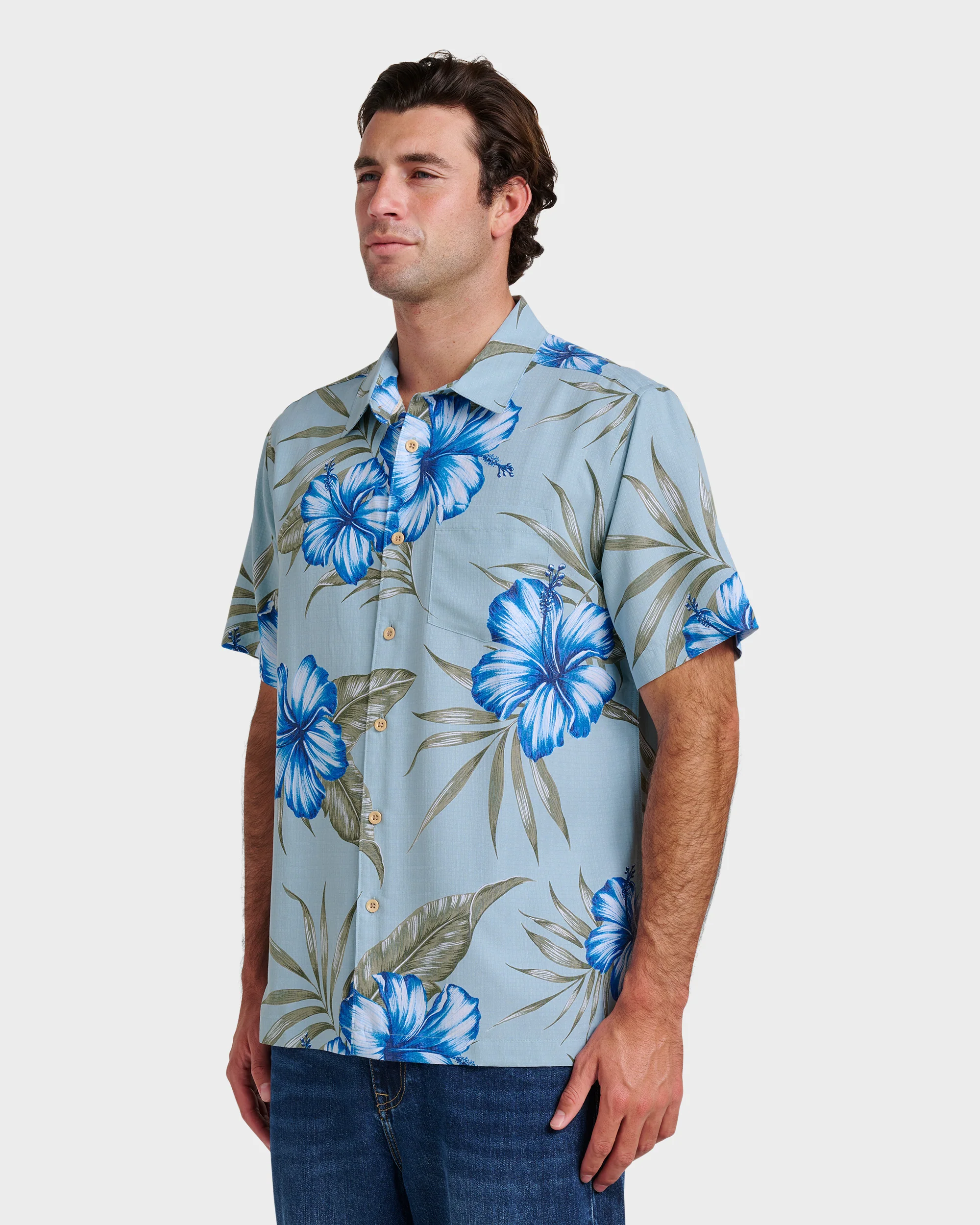 Waterman Tropical Dream Shirt - Sterling Blue 3 Waterman Tropical Dream Shirt - Sterling Blue