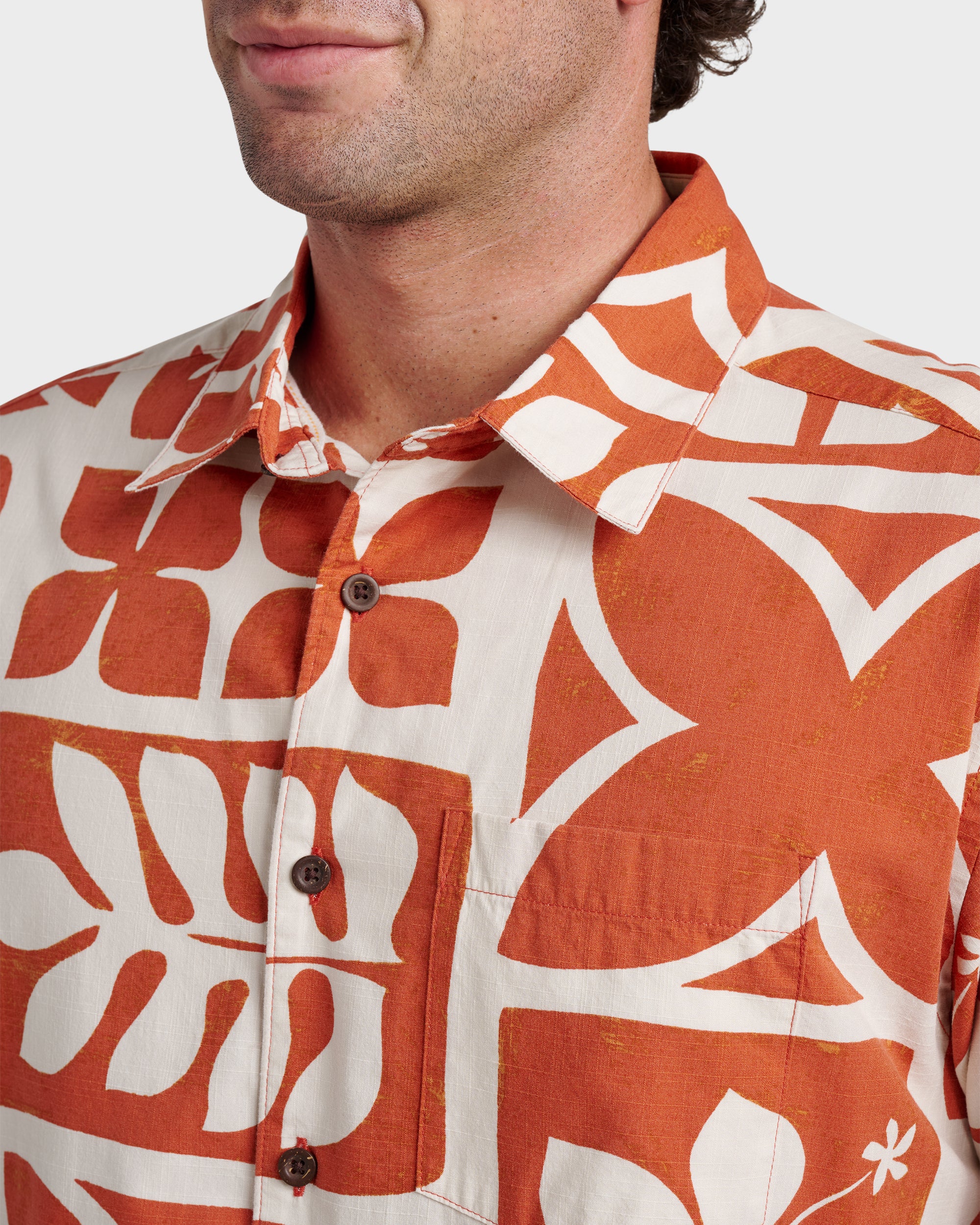 Waterman Tiki Island Shirt - Hot Sauce 4 Waterman Tiki Island Shirt - Hot Sauce