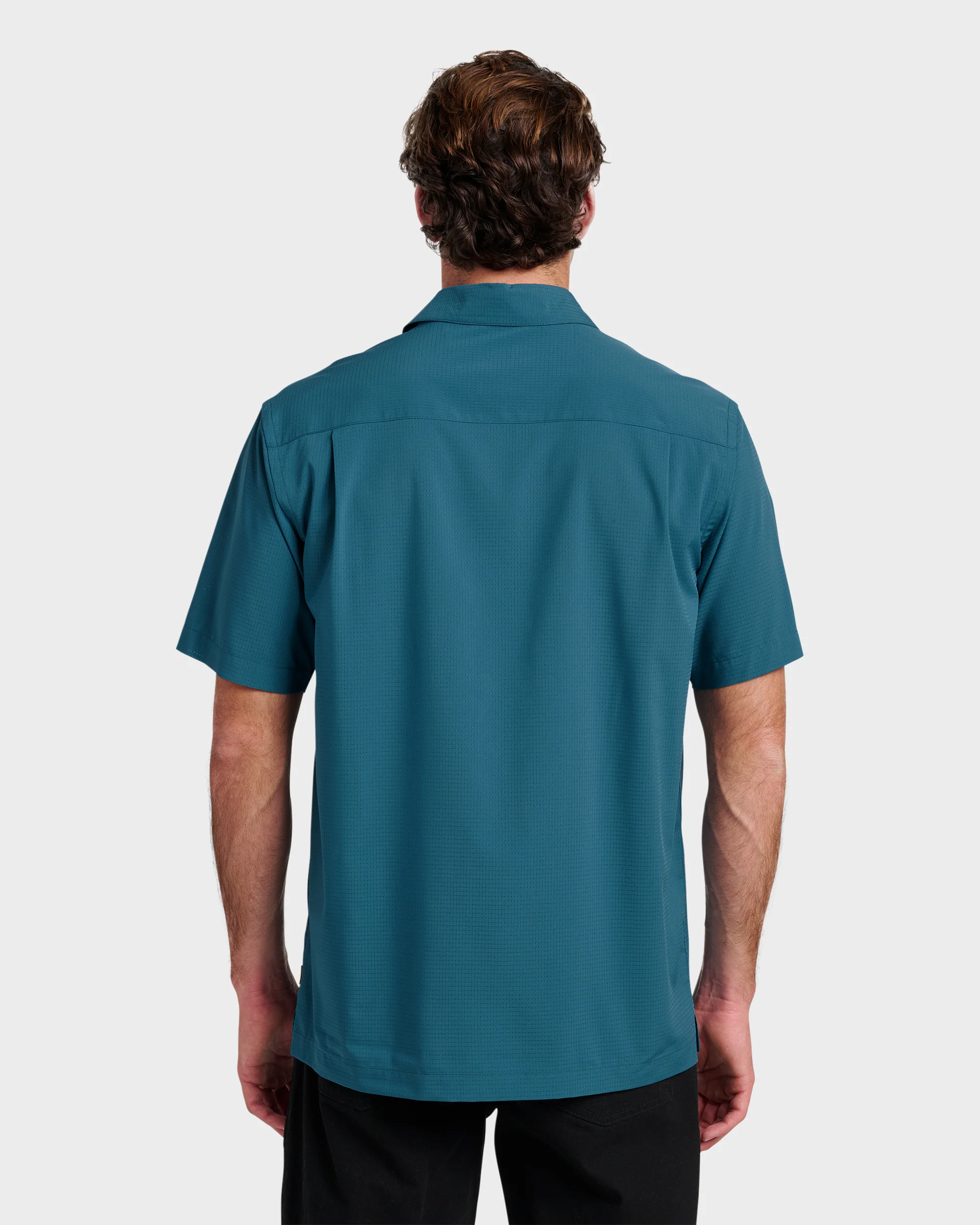 Chaser Short Sleeve Woven Shirt - Real Teal 2 Chaser Short Sleeve Woven Shirt - Real Teal