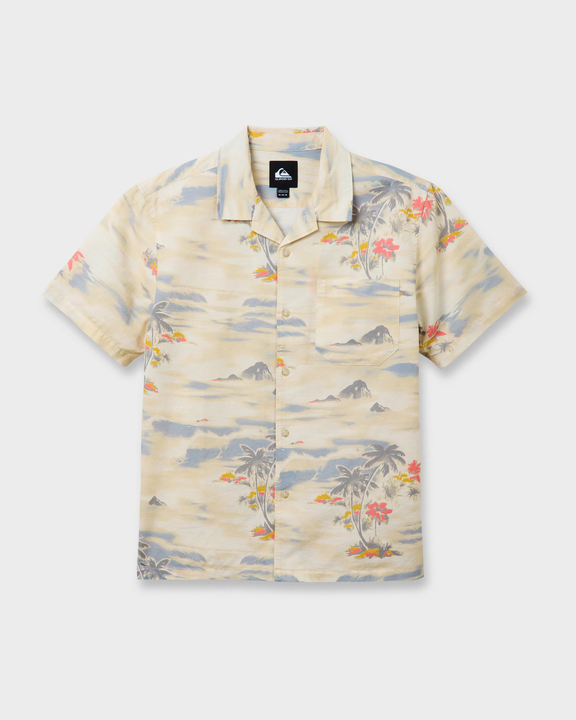 Tropical Surf Casual Short Sleeve Shirt - Birch 5 Tropical Surf Casual Short Sleeve Shirt - Birch