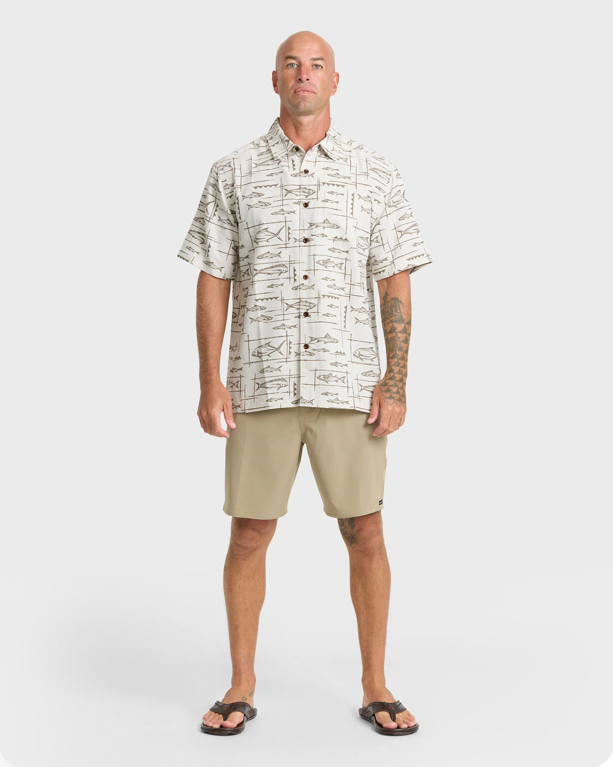 Waterman Topanga Short Sleeve Shirt - Moonbeam 3 Waterman Topanga Short Sleeve Shirt - Moonbeam