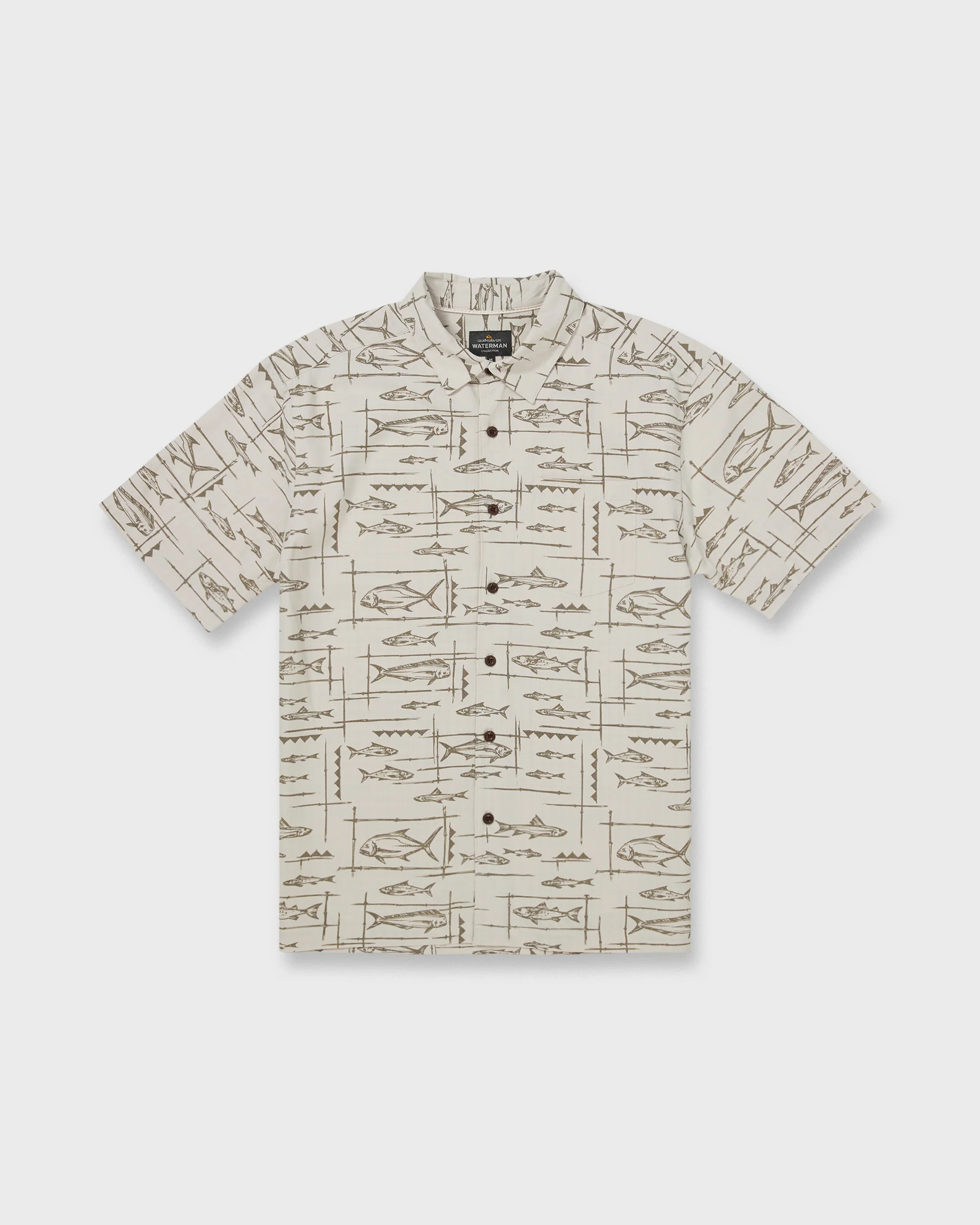 Waterman Topanga Short Sleeve Shirt - Moonbeam 6 Waterman Topanga Short Sleeve Shirt - Moonbeam