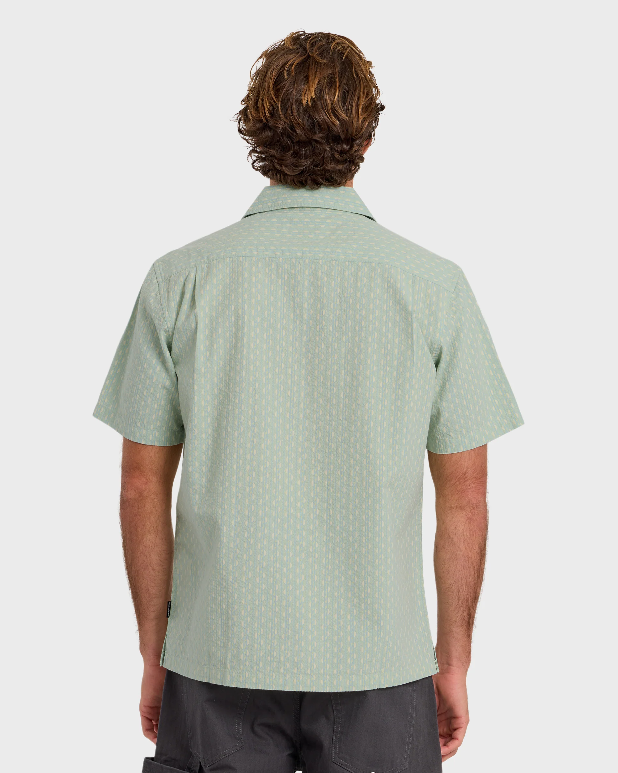 Horizons Casual Seersucker Short Sleeve Shirt - Blue Haze 2 Horizons Casual Seersucker Short Sleeve Shirt - Blue Haze