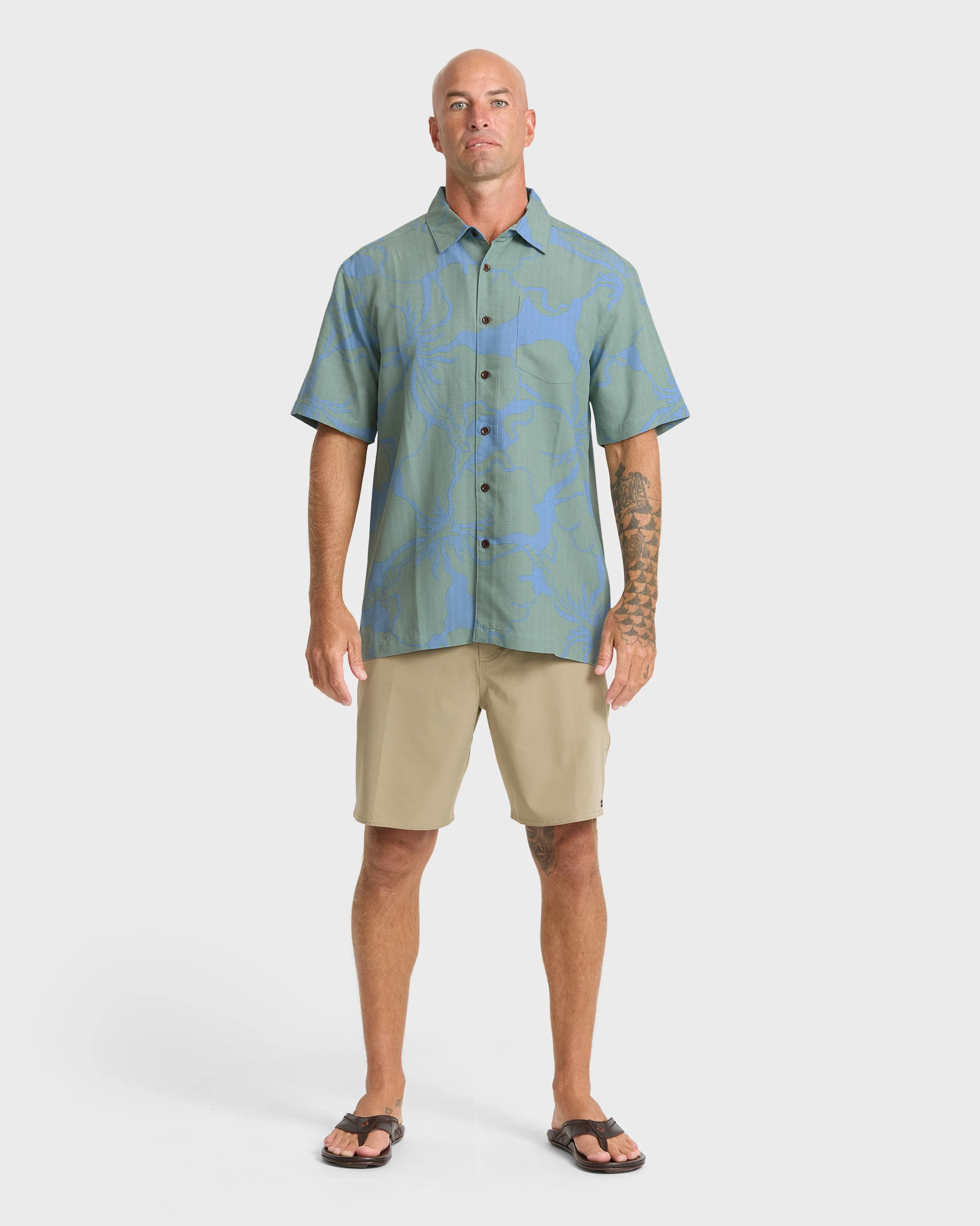Waterman Bay Breeze Short Sleeve Shirt - Lily Pad 3 Waterman Bay Breeze Short Sleeve Shirt - Lily Pad