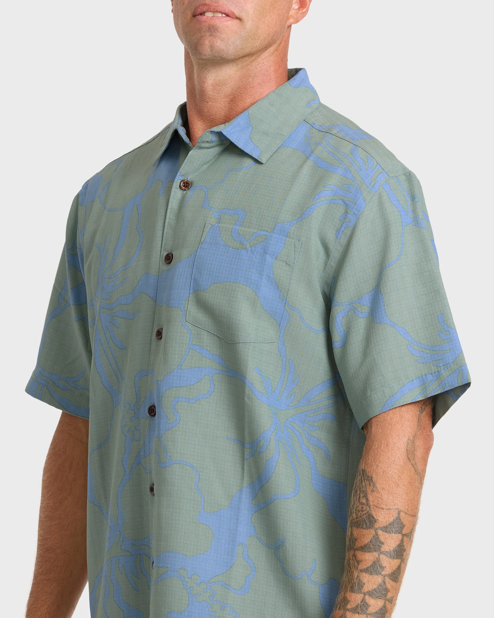 Waterman Bay Breeze Short Sleeve Shirt - Lily Pad 5 Waterman Bay Breeze Short Sleeve Shirt - Lily Pad