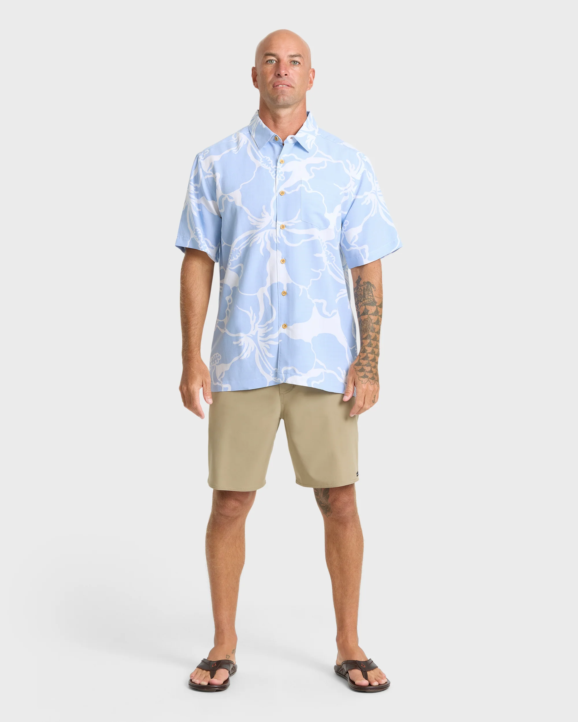 Waterman Bay Breeze Short Sleeve Shirt - Skyway 3 Waterman Bay Breeze Short Sleeve Shirt - Skyway