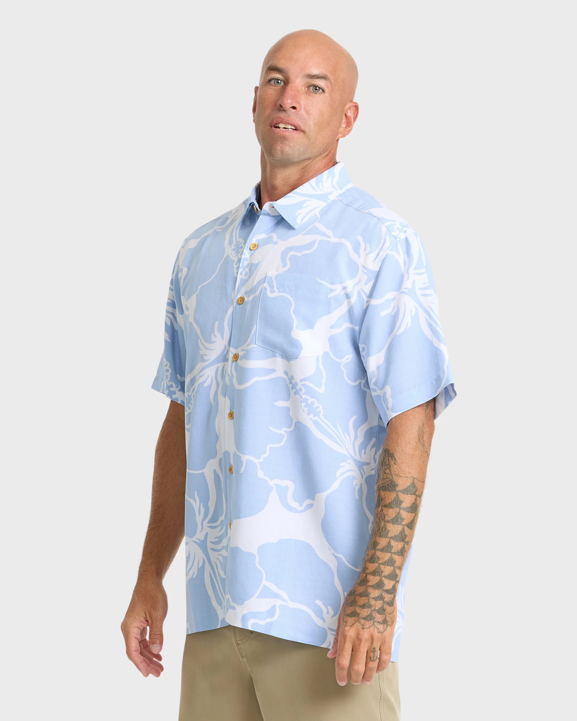 Waterman Bay Breeze Short Sleeve Shirt - Skyway 4 Waterman Bay Breeze Short Sleeve Shirt - Skyway