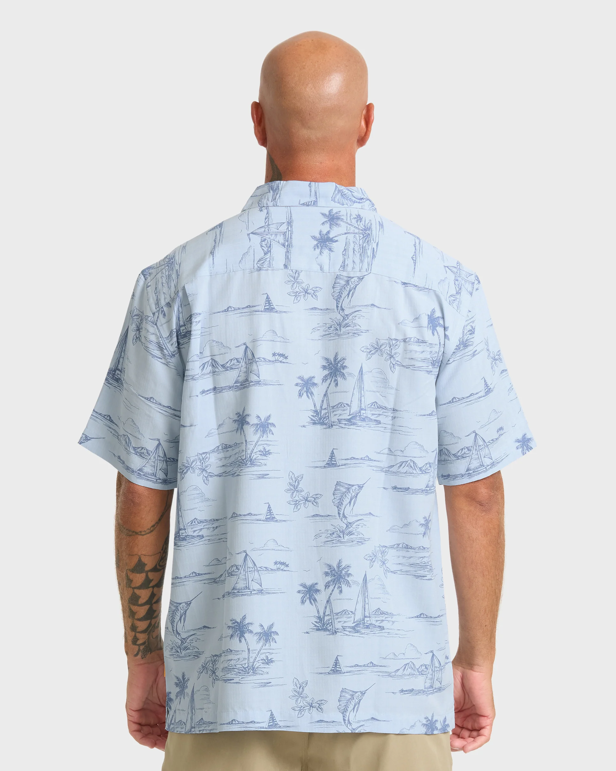 Waterman Sail Away Short Sleeve Shirt - Skyway 3 Waterman Sail Away Short Sleeve Shirt - Skyway