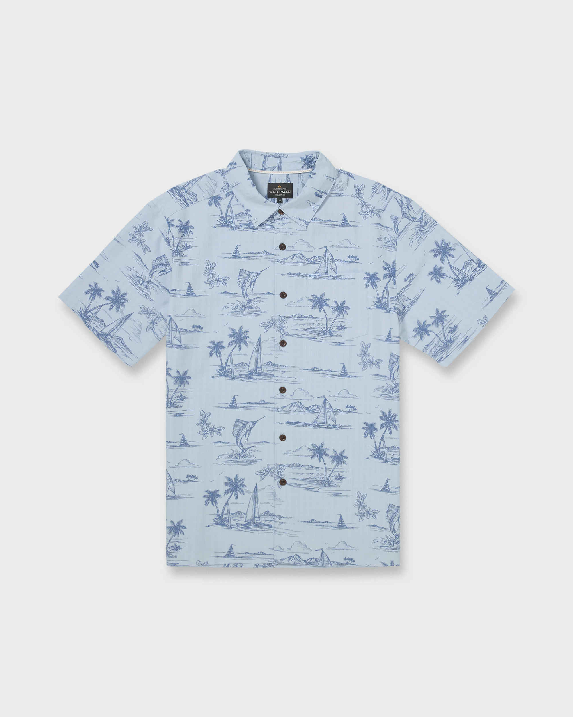 Waterman Sail Away Short Sleeve Shirt - Skyway 7 Waterman Sail Away Short Sleeve Shirt - Skyway