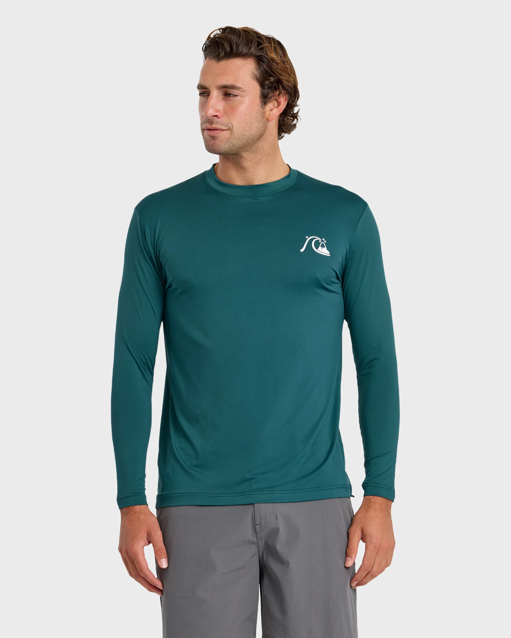 DNA Logo UPF 50 Long Sleeve Surf Shirt - Mediterranea