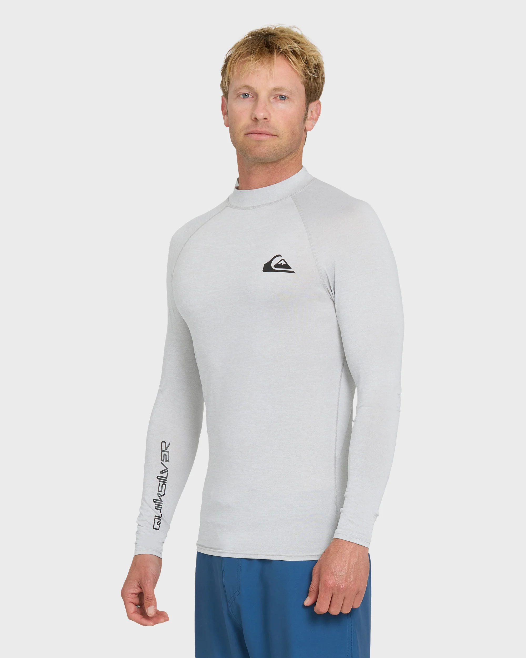 Everyday UPF 50 Long Sleeve Rashguard - Light Grey Hth 4 Everyday UPF 50 Long Sleeve Rashguard - Light Grey Hth