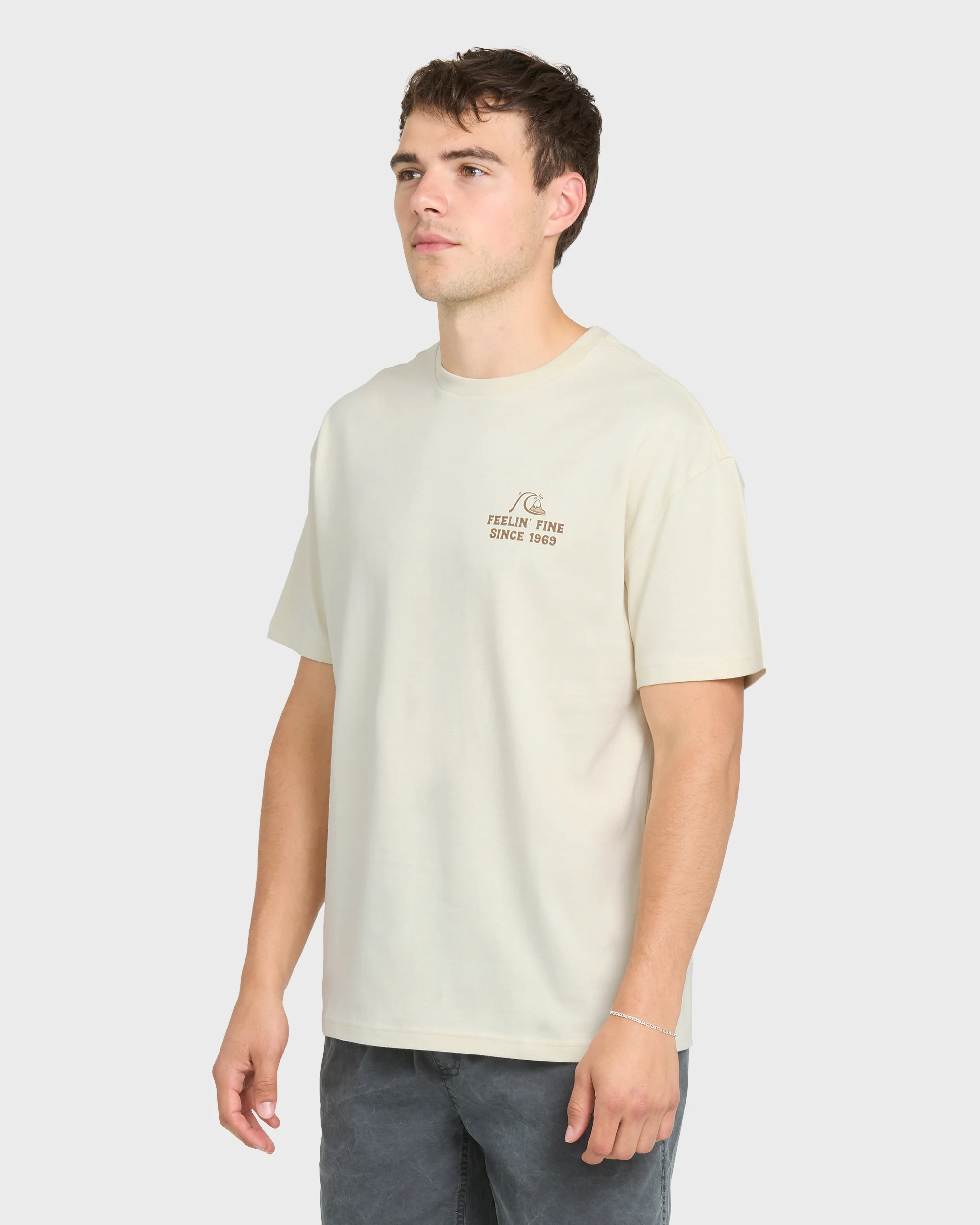 Originals Hawaiian Paradise Short Sleeve Knit T-Shirt - Silver Birch 3 Originals Hawaiian Paradise Short Sleeve Knit T-Shirt - Silver Birch
