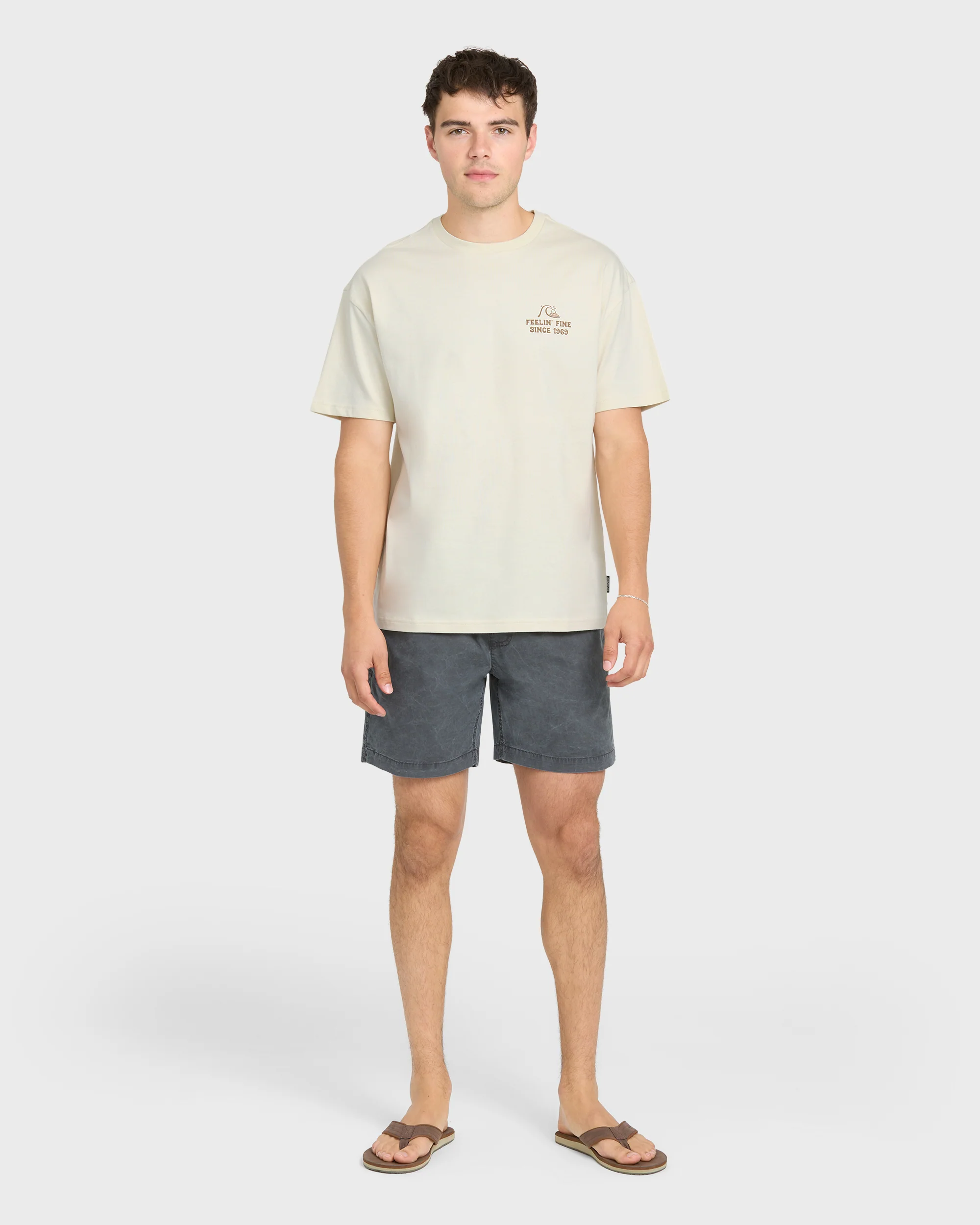 Originals Hawaiian Paradise Short Sleeve Knit T-Shirt - Silver Birch 4 Originals Hawaiian Paradise Short Sleeve Knit T-Shirt - Silver Birch