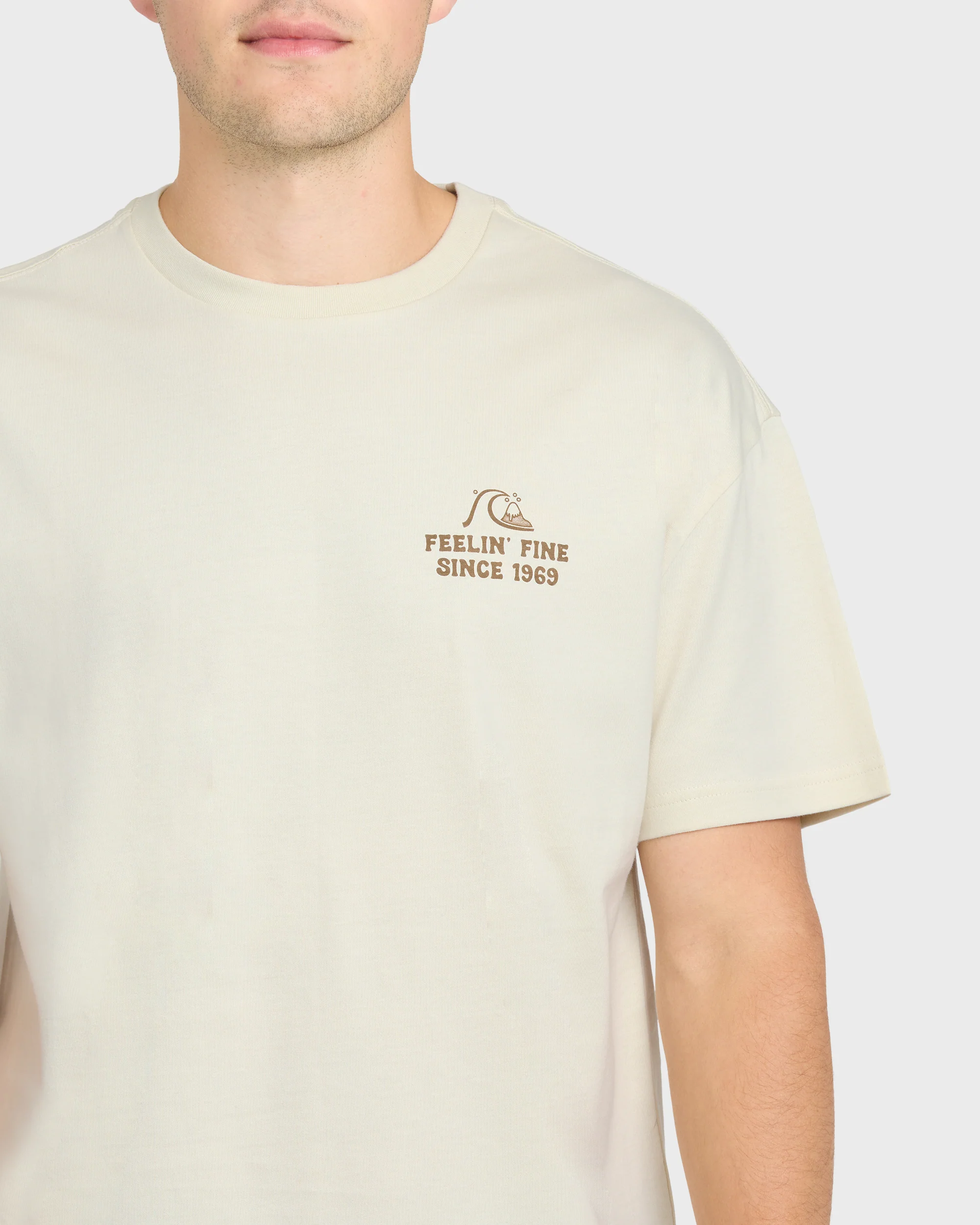 Originals Hawaiian Paradise Short Sleeve Knit T-Shirt - Silver Birch 5 Originals Hawaiian Paradise Short Sleeve Knit T-Shirt - Silver Birch