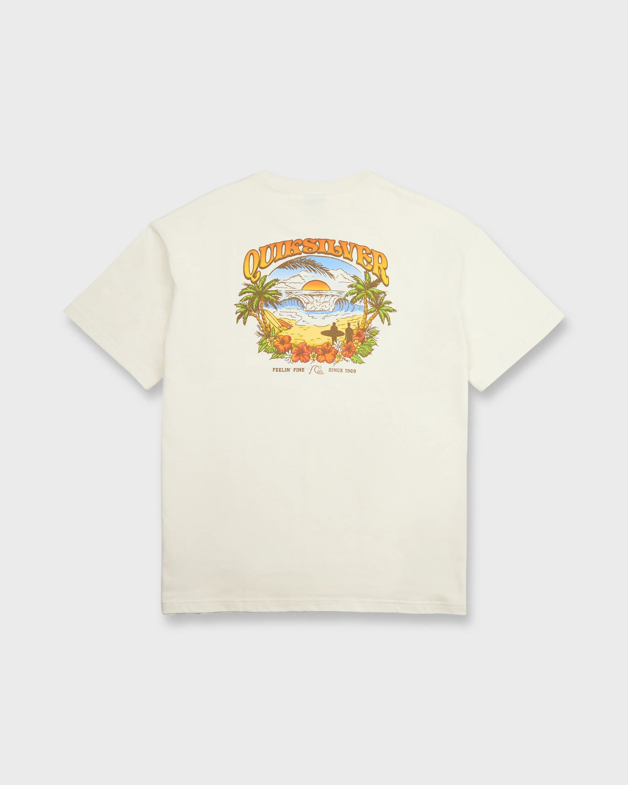 Originals Hawaiian Paradise Short Sleeve Knit T-Shirt - Silver Birch 7 Originals Hawaiian Paradise Short Sleeve Knit T-Shirt - Silver Birch