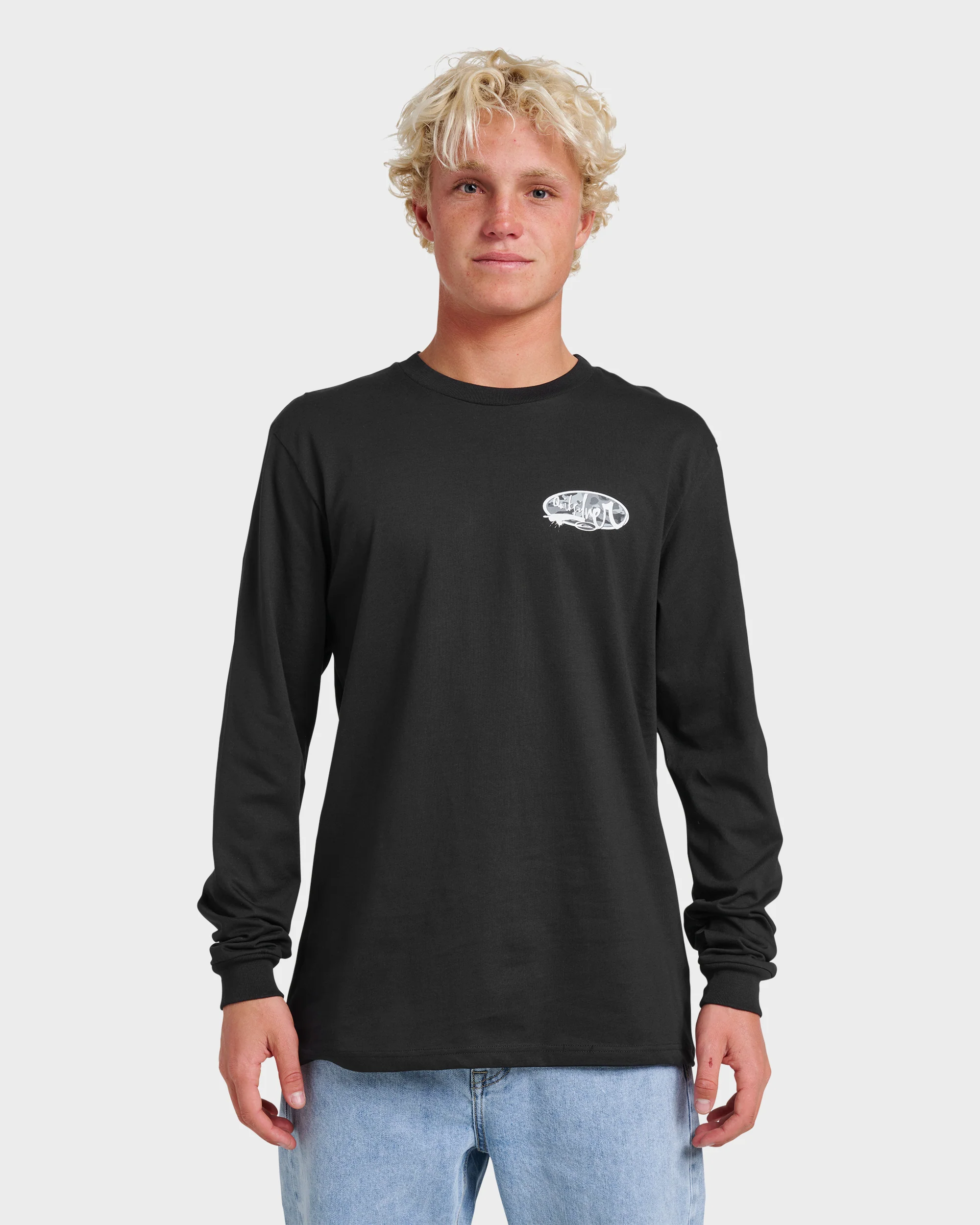 Impaired Camo Long Sleeve T-shirt - Black 1 Impaired Camo Long Sleeve T-shirt - Black