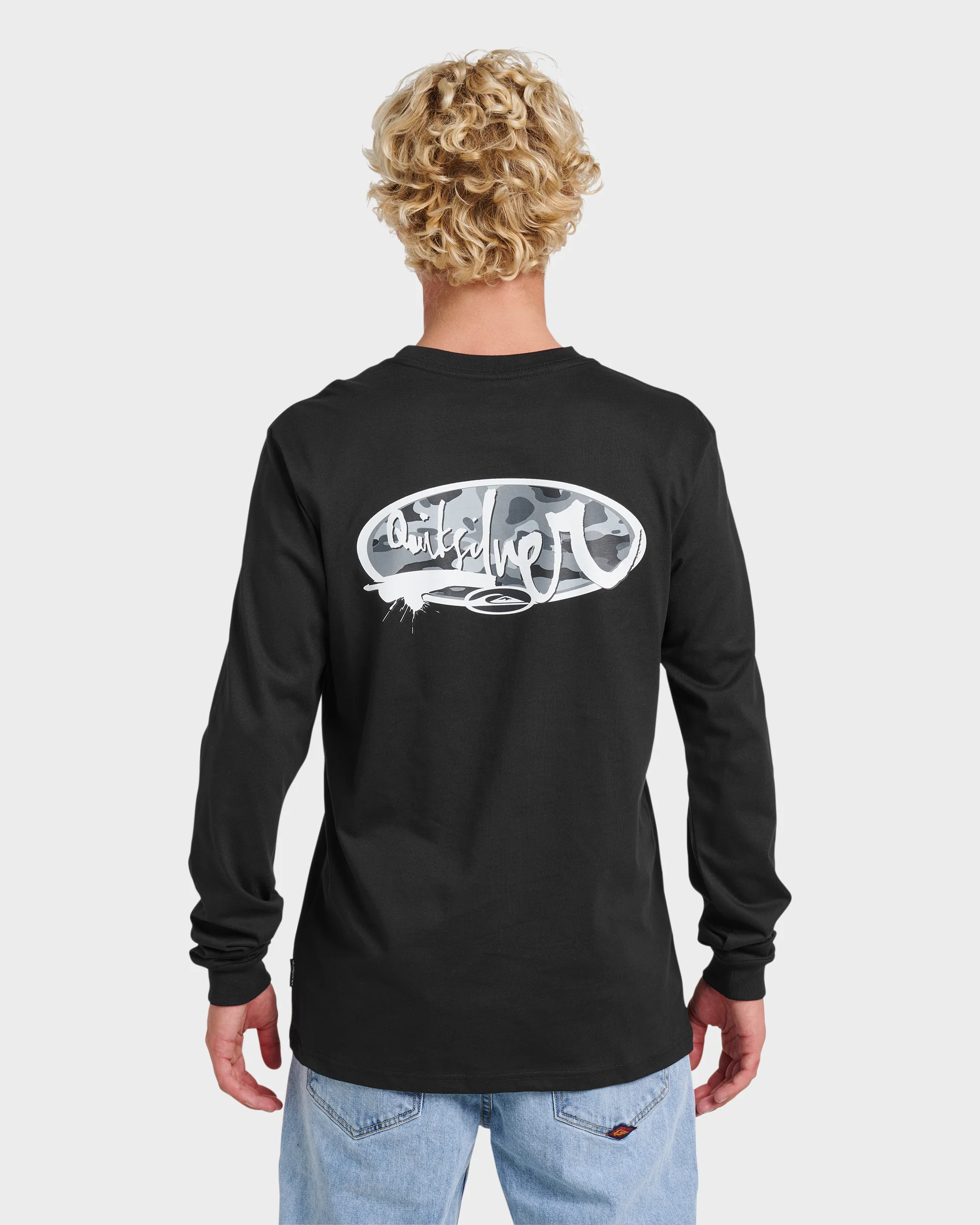 Impaired Camo Long Sleeve T-shirt - Black 2 Impaired Camo Long Sleeve T-shirt - Black