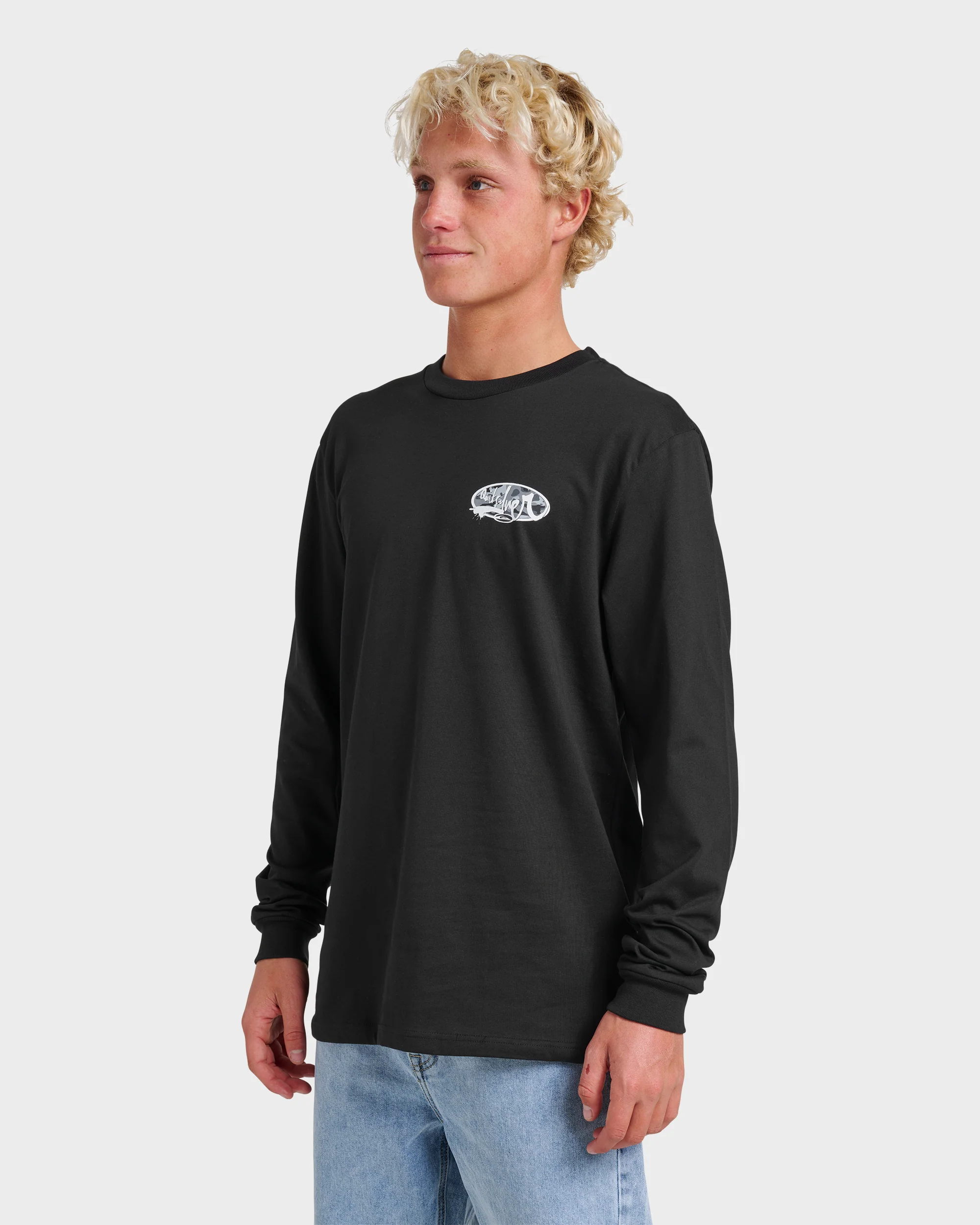 Impaired Camo Long Sleeve T-shirt - Black 3 Impaired Camo Long Sleeve T-shirt - Black