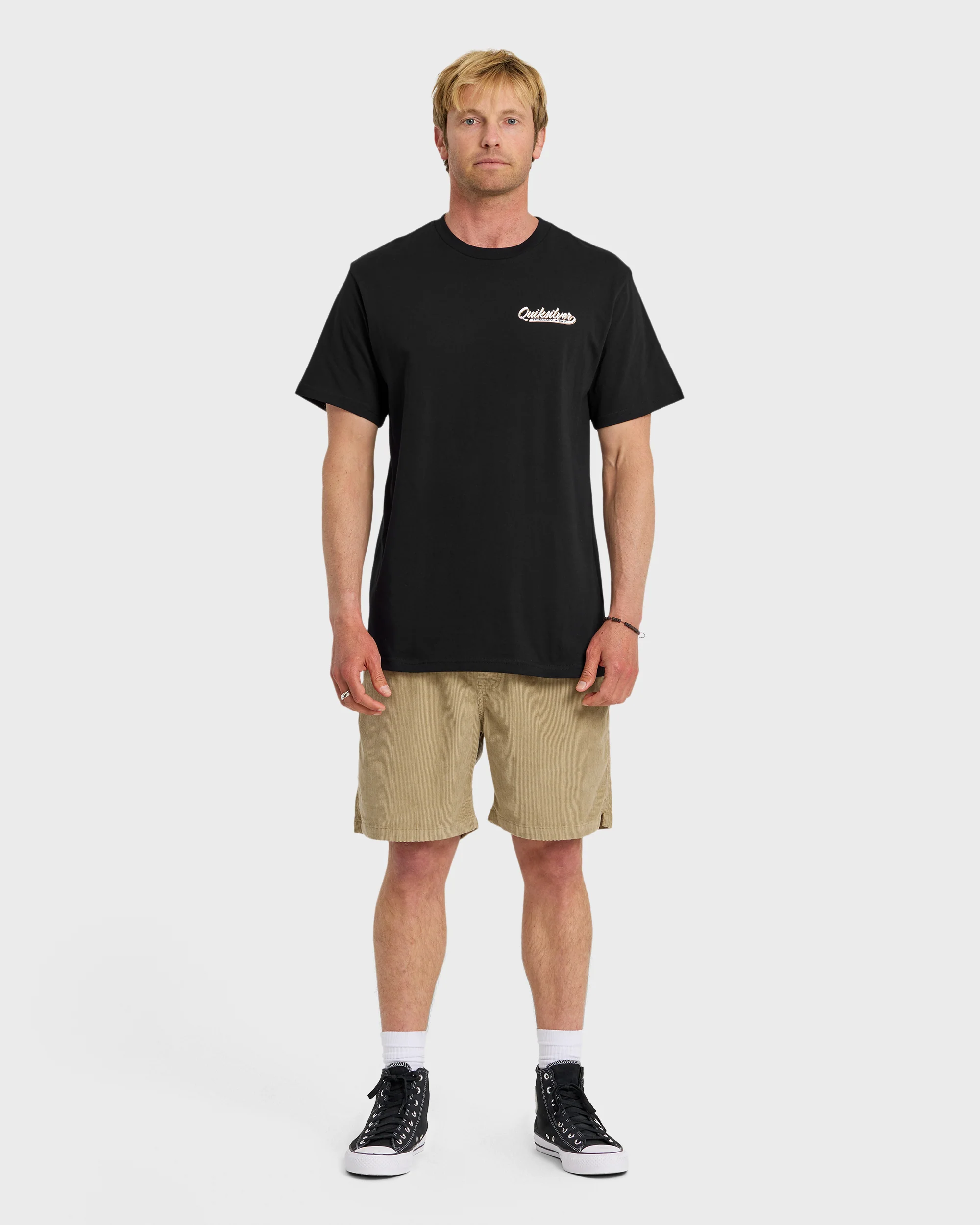 Thick To Thin Graphic Short Sleeve T-Shirt - Black 3 Thick To Thin Graphic Short Sleeve T-Shirt - Black