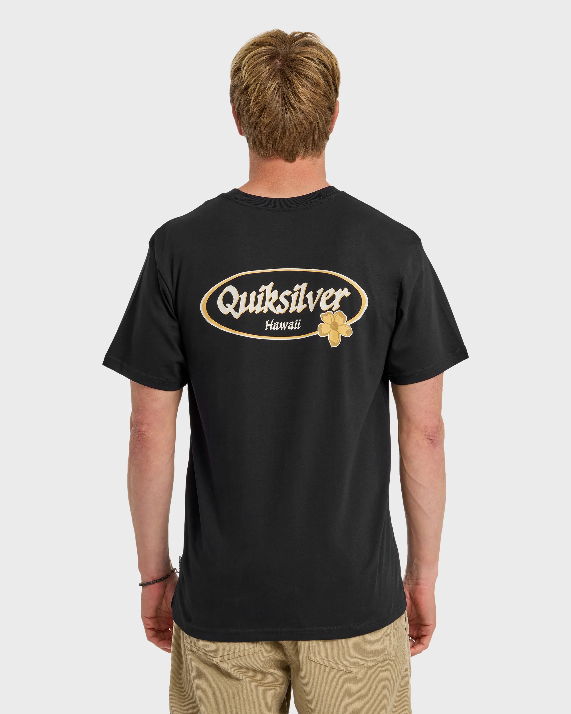 HI Floral Script Short Sleeve T-Shirt - Black 2 HI Floral Script Short Sleeve T-Shirt - Black