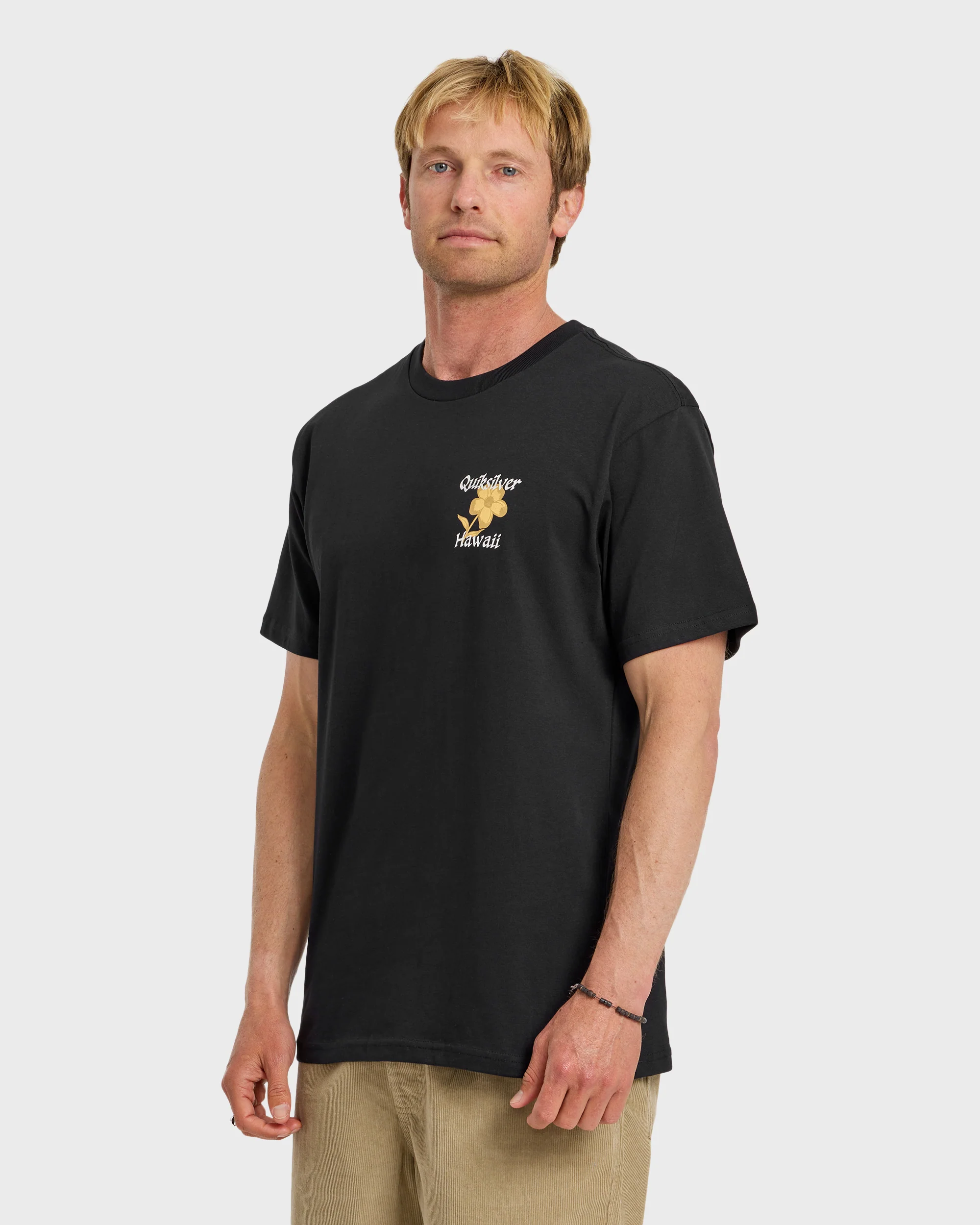 HI Floral Script Short Sleeve T-Shirt - Black 4 HI Floral Script Short Sleeve T-Shirt - Black
