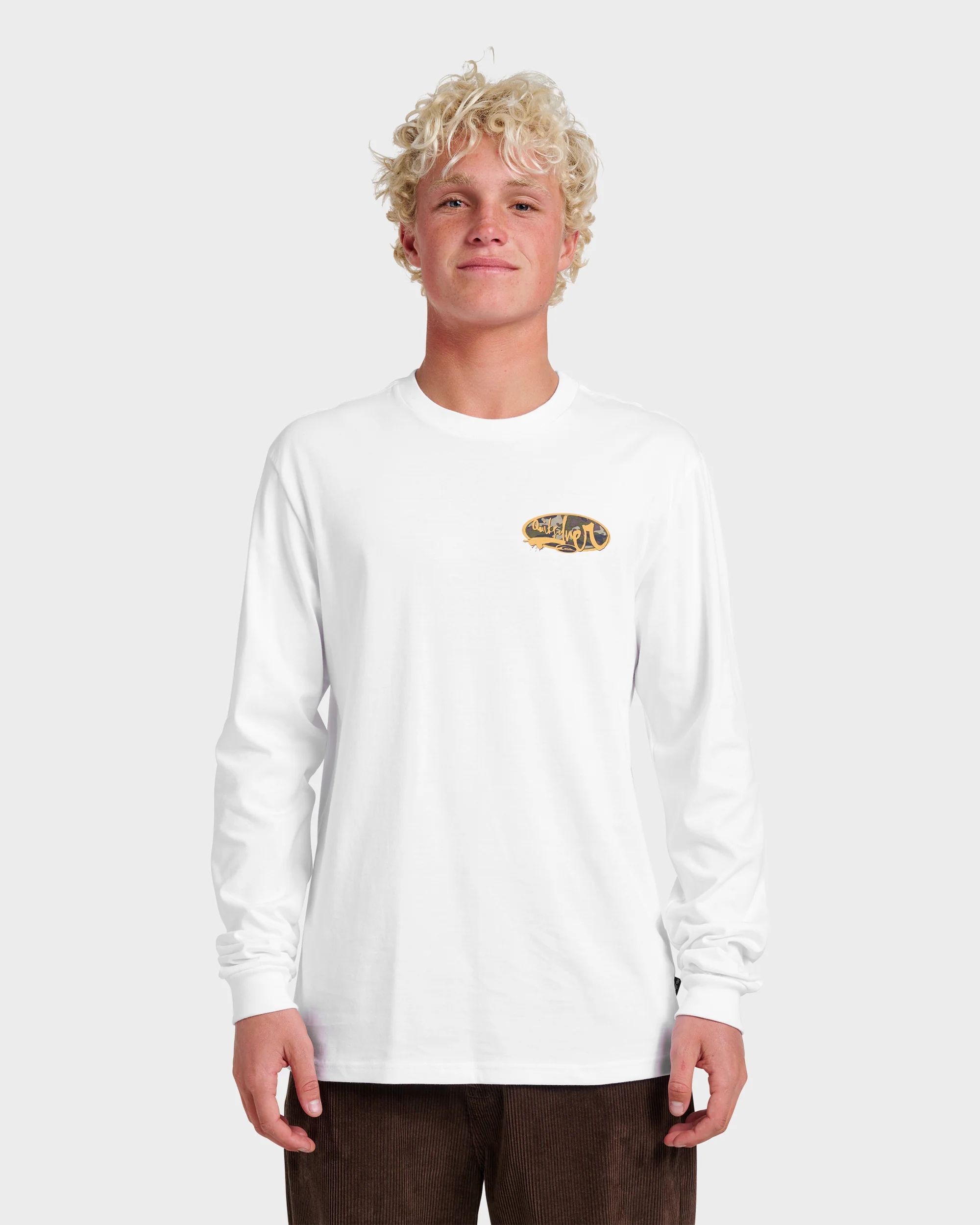Impaired Camo Long Sleeve T-shirt - White 1 Impaired Camo Long Sleeve T-shirt - White
