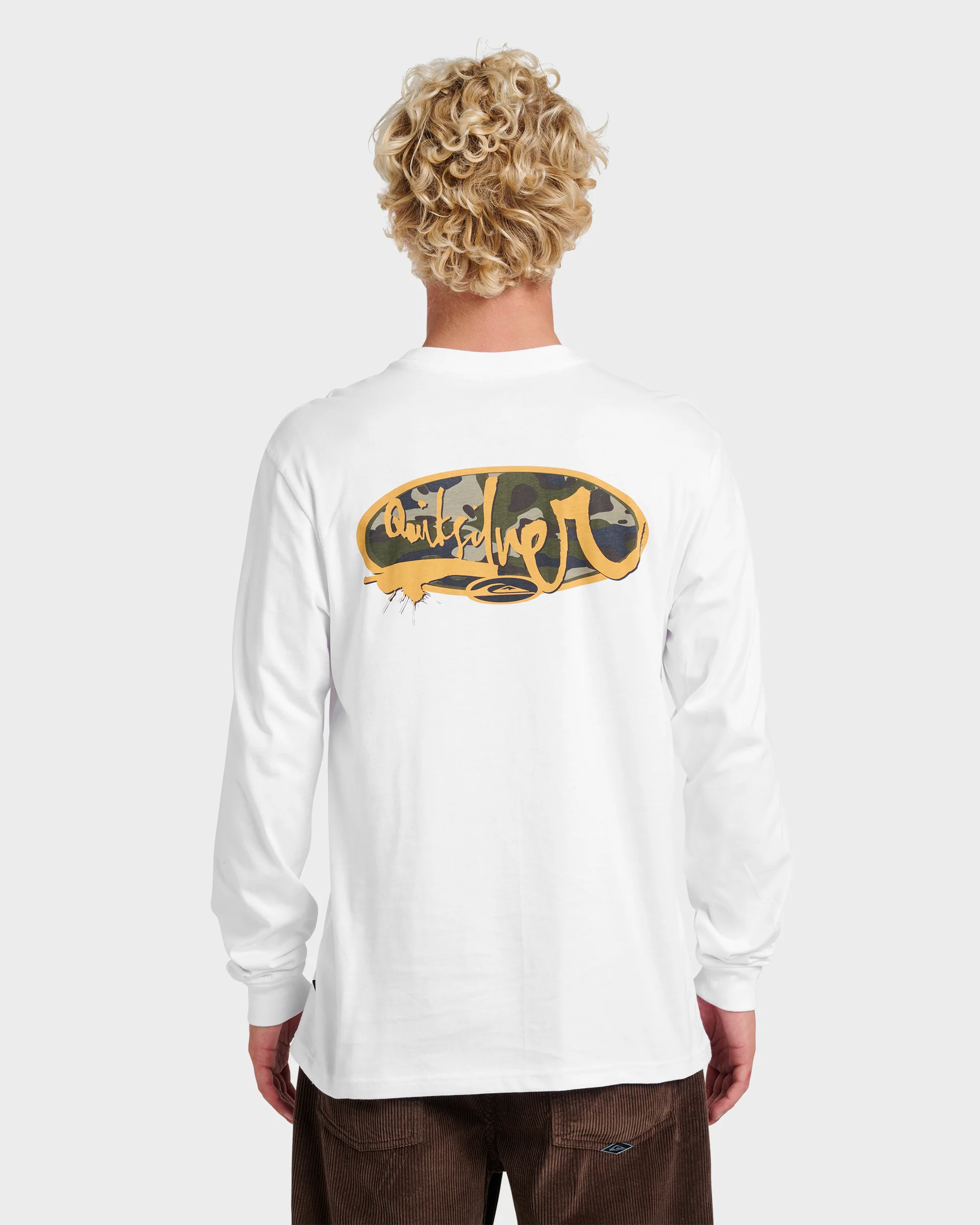 Impaired Camo Long Sleeve T-shirt - White 2 Impaired Camo Long Sleeve T-shirt - White