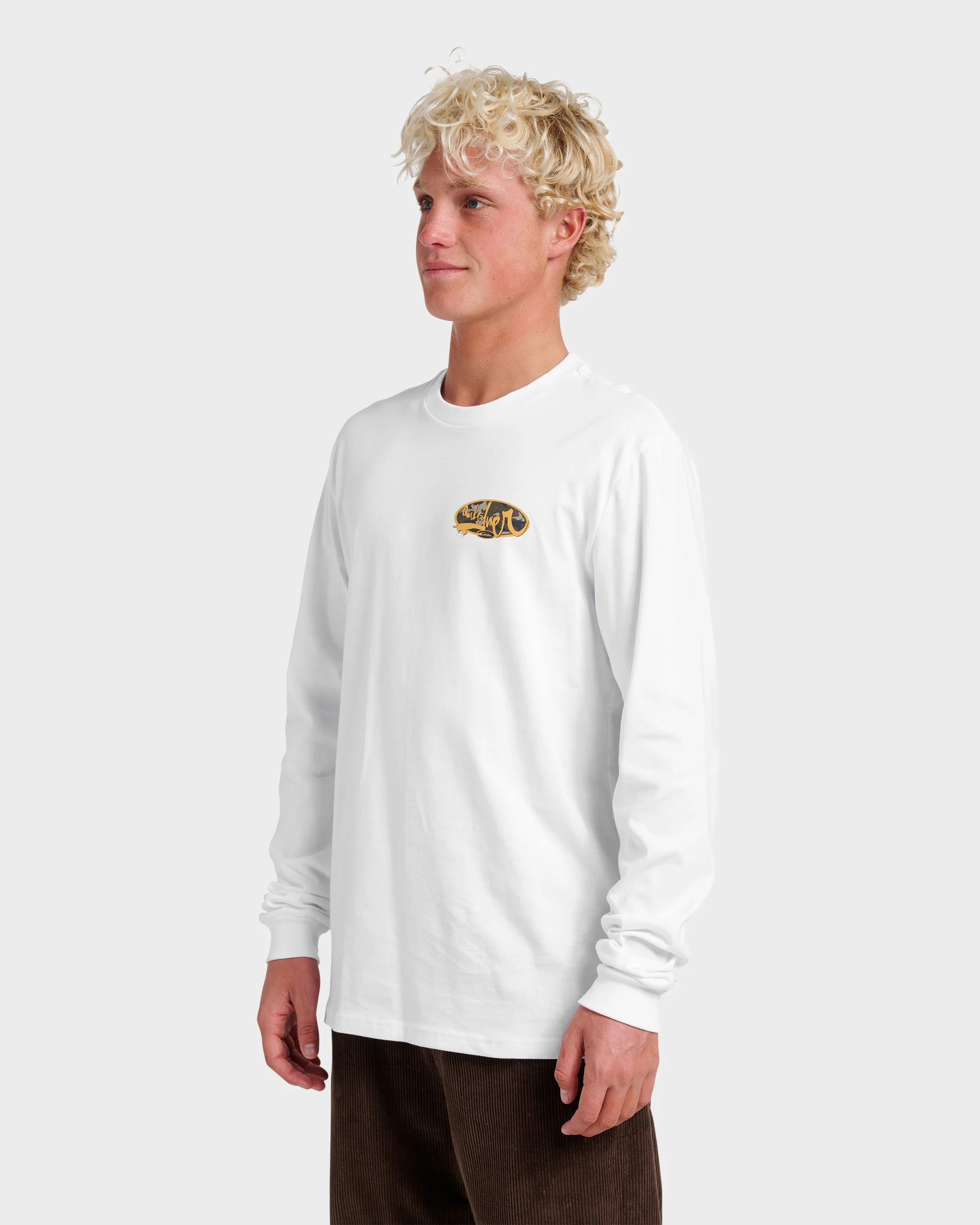 Impaired Camo Long Sleeve T-shirt - White 3 Impaired Camo Long Sleeve T-shirt - White
