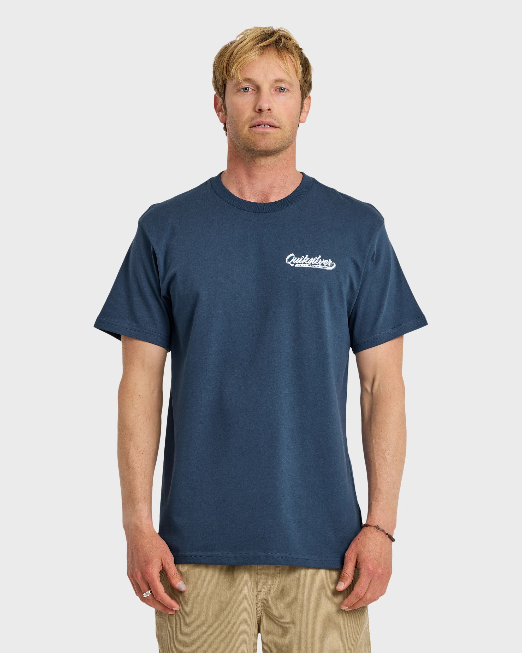 Thick To Thin Graphic Short Sleeve T-Shirt - Dark Denim