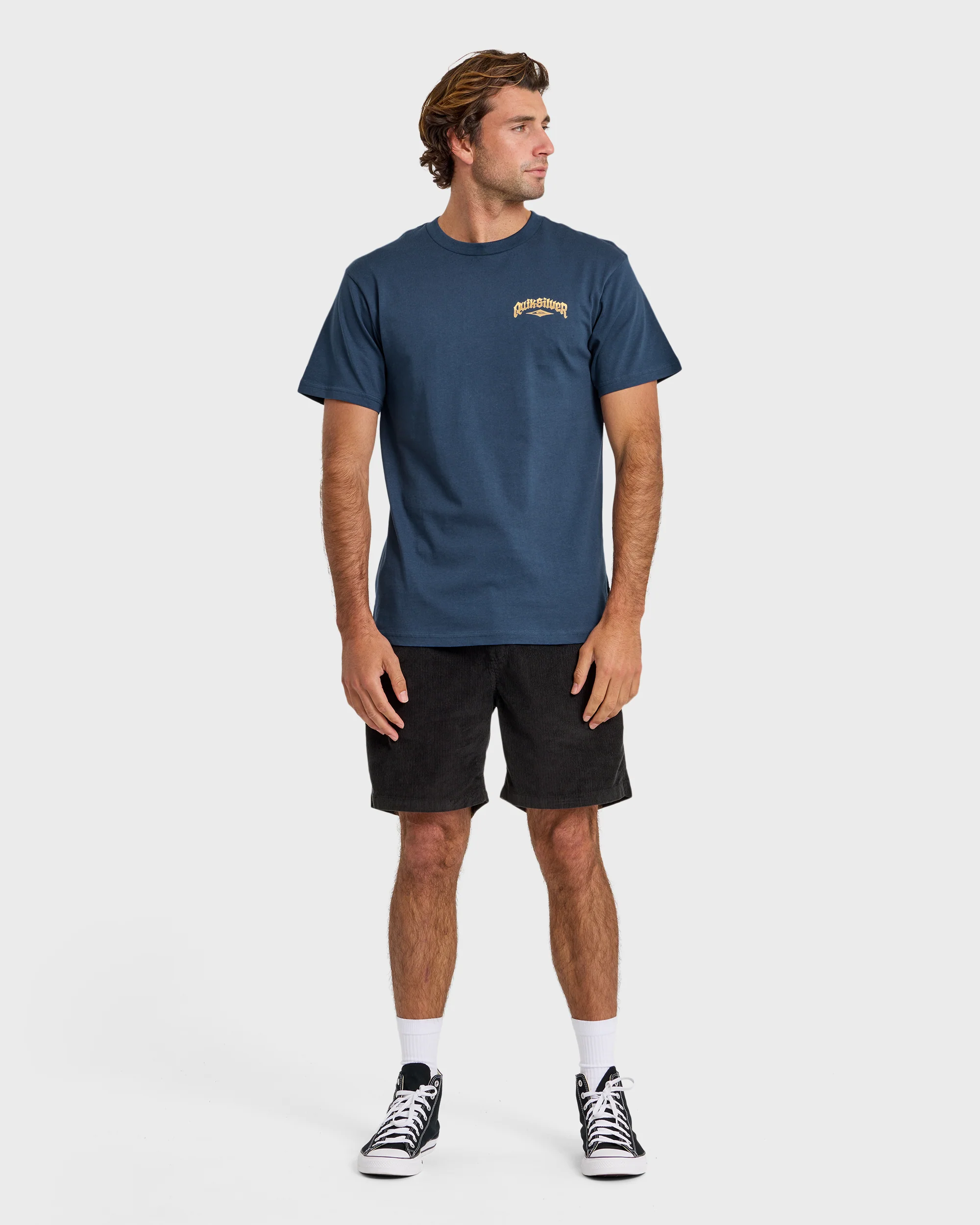 Diamond Arch Classic Short Sleeve T-Shirt - Dark Denim 3 Diamond Arch Classic Short Sleeve T-Shirt - Dark Denim