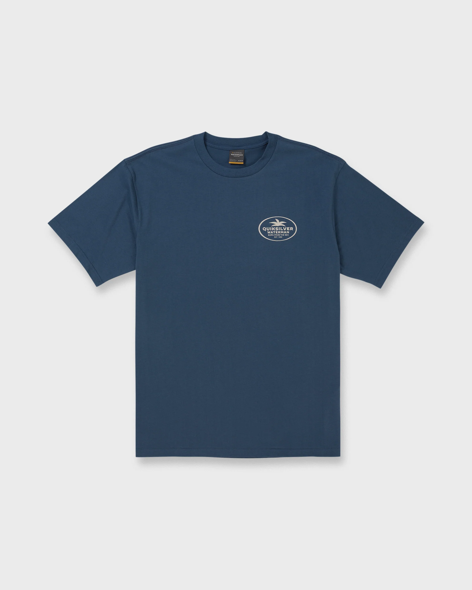 Waterman Union Made Sueded Short Sleeve T-Shirt - Dark Denim 6 Waterman Union Made Sueded Short Sleeve T-Shirt - Dark Denim