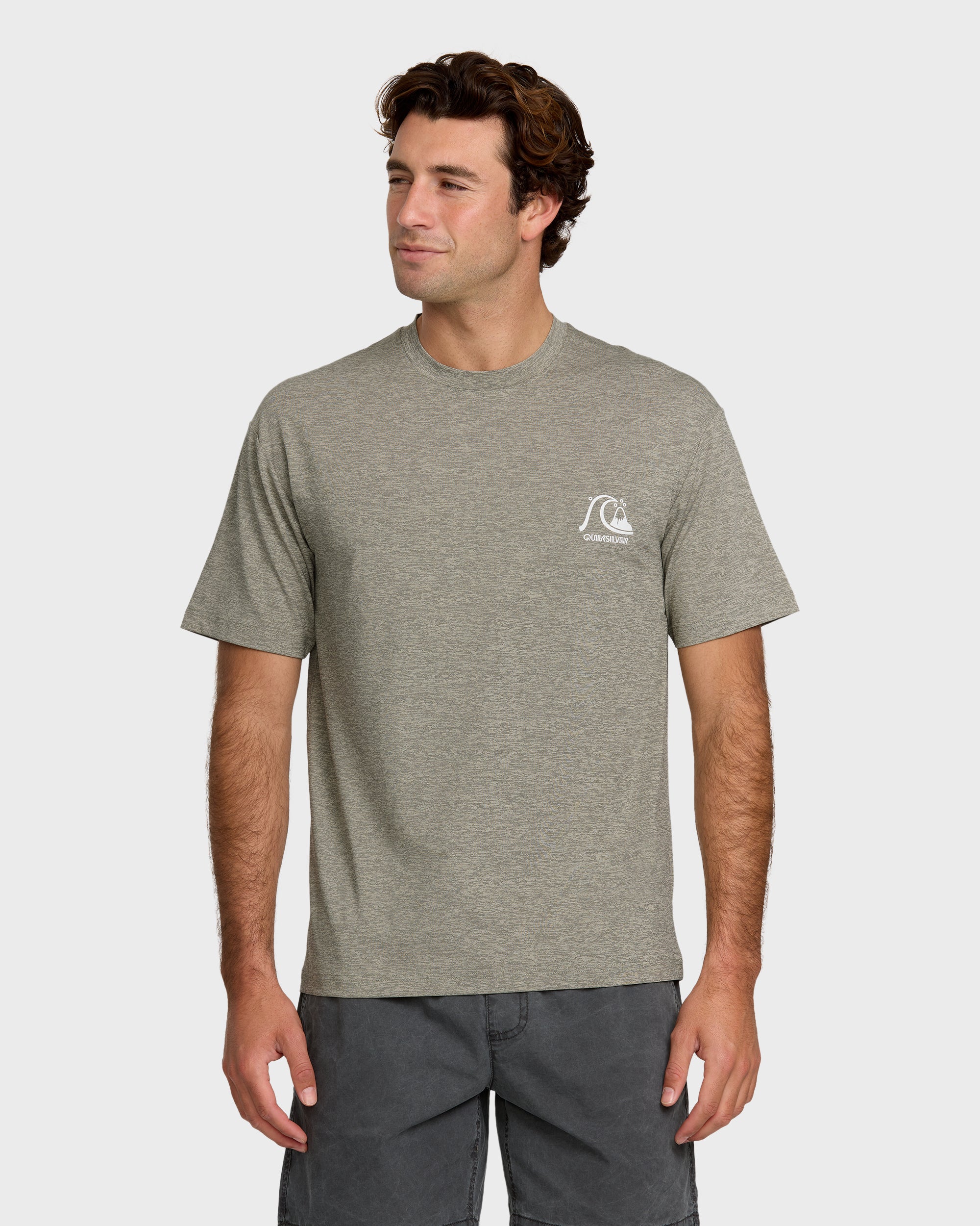 DNA Logo Surf Short Sleeve Surf Tee - Smoked Gray Heather 1 DNA Logo Surf Short Sleeve Surf Tee - Smoked Gray Heather
