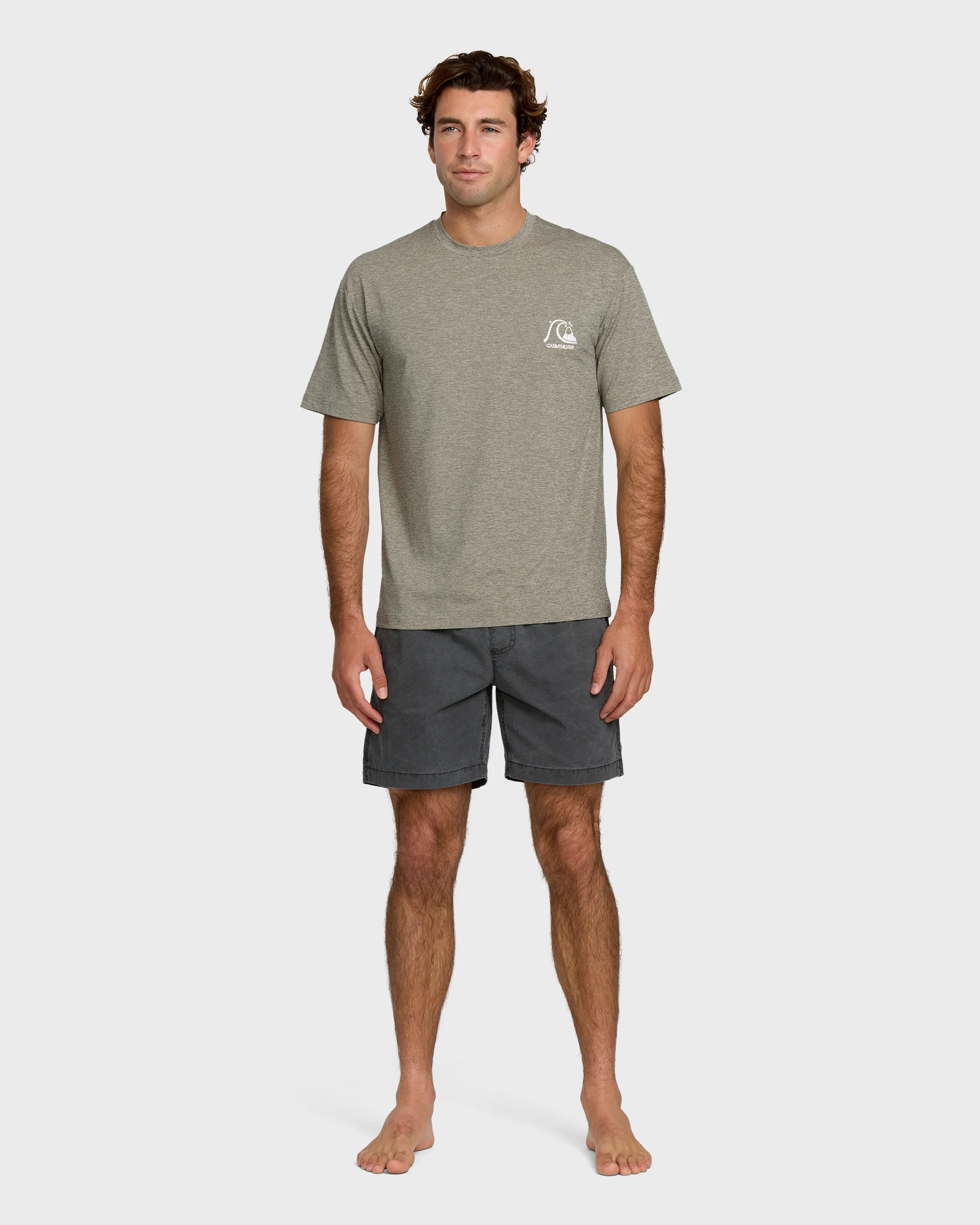 DNA Logo Surf Short Sleeve Surf Tee - Smoked Gray Heather 3 DNA Logo Surf Short Sleeve Surf Tee - Smoked Gray Heather